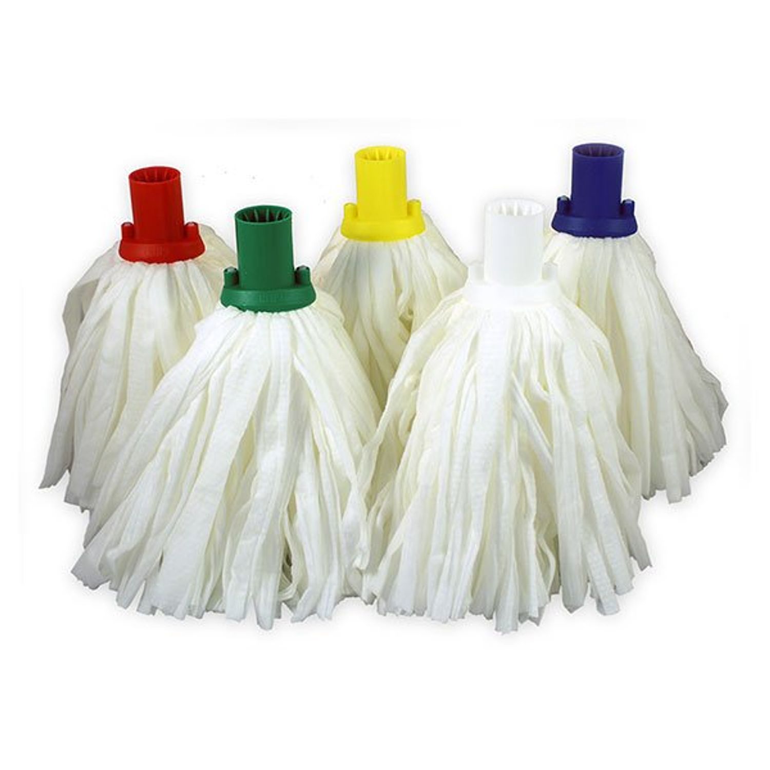 Super White Mop Heads 175gm Blue Pack of 10
