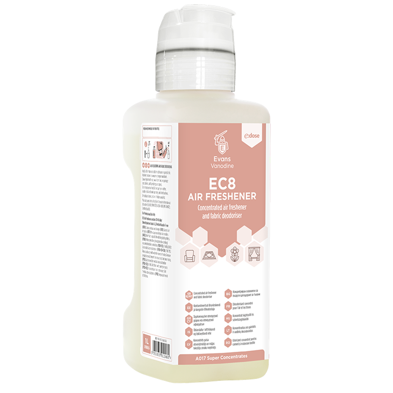 Evans Vanodine EC8 A017 Air Freshener 1 Litre Concentrate