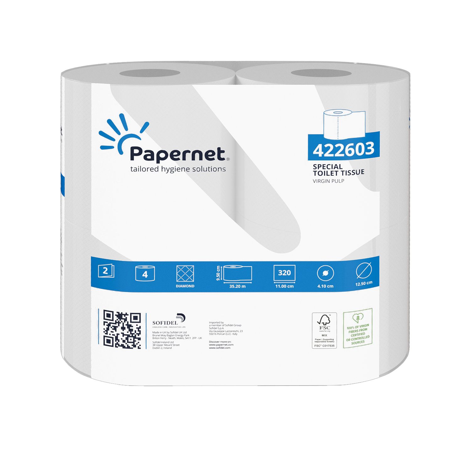 Papernet HQ Toilet Rolls 40x320sht 2 Ply White