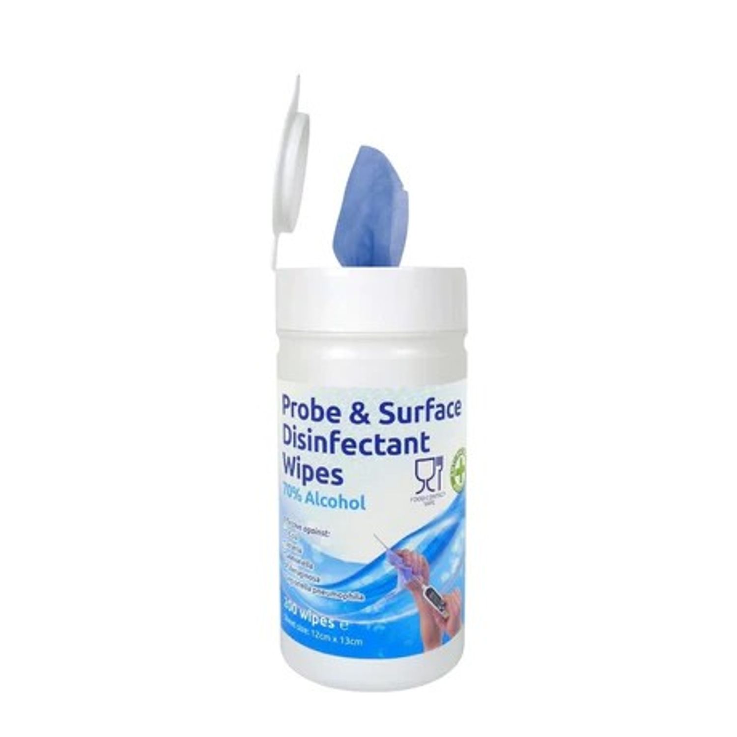 200 X Probe Wipes Blue 13cm - Pack of 200