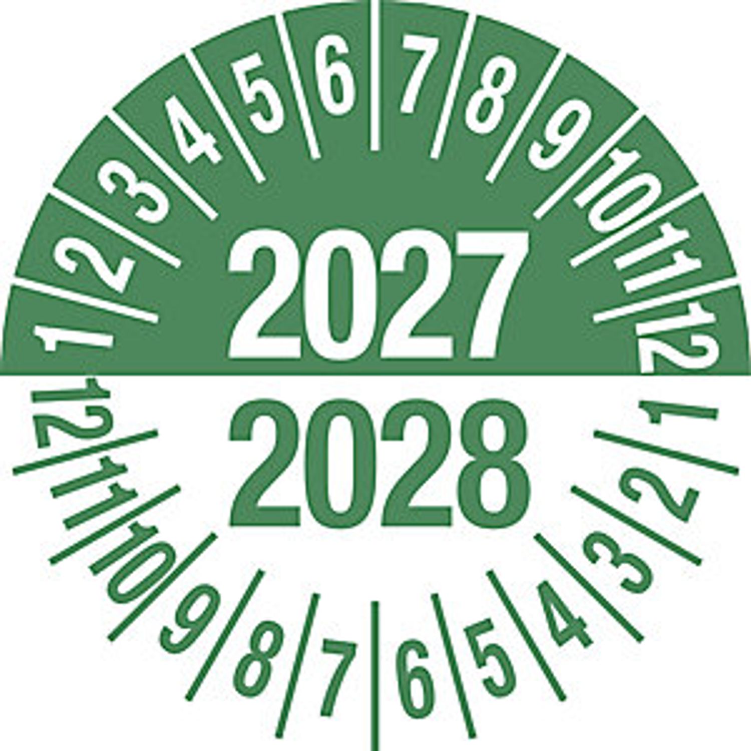 MARAHRENS Test Placard Multiple Years Green Document Film 35mm  Pack of 10 2027/