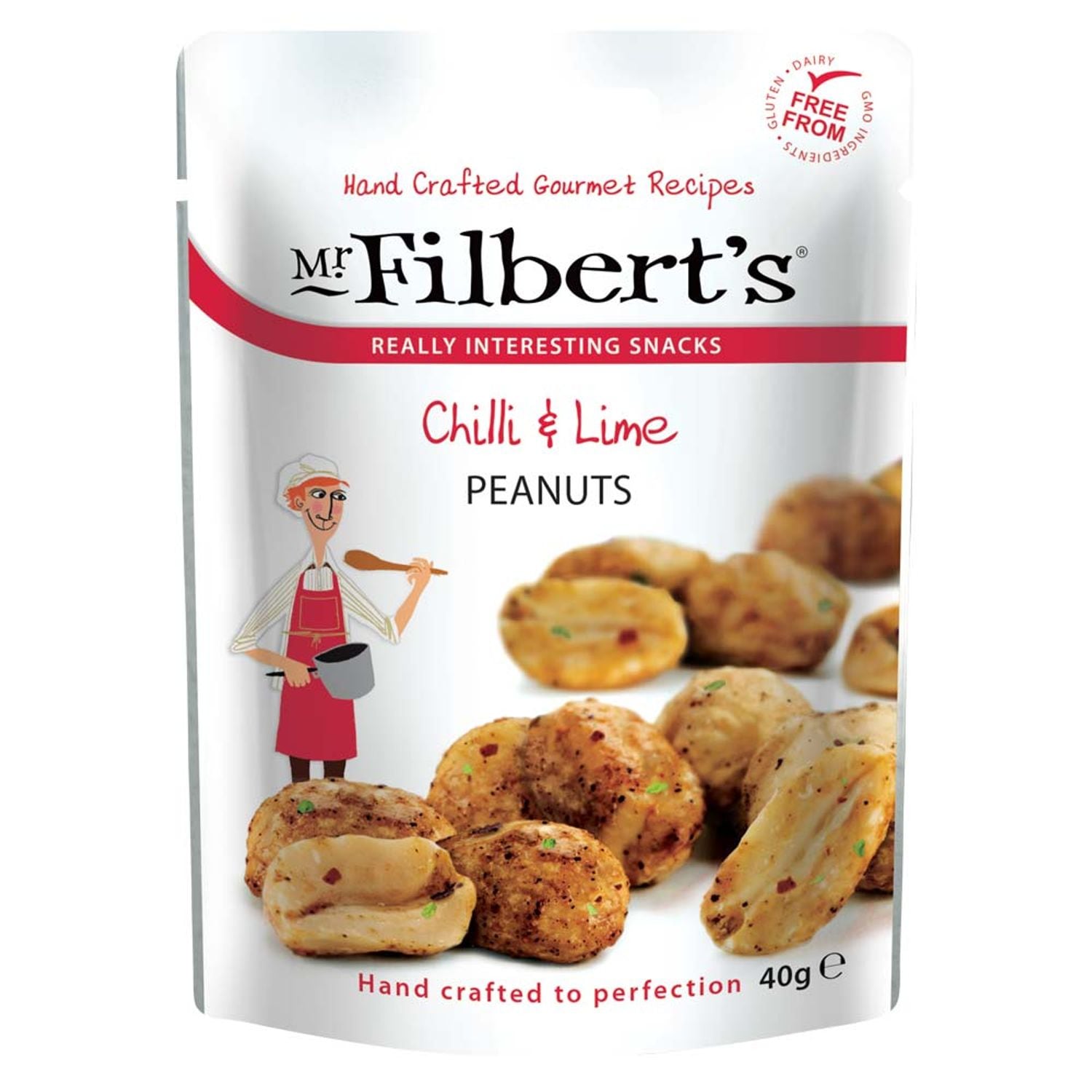 Mr Filberts Chilli & Lime Peanuts - Pack of 20