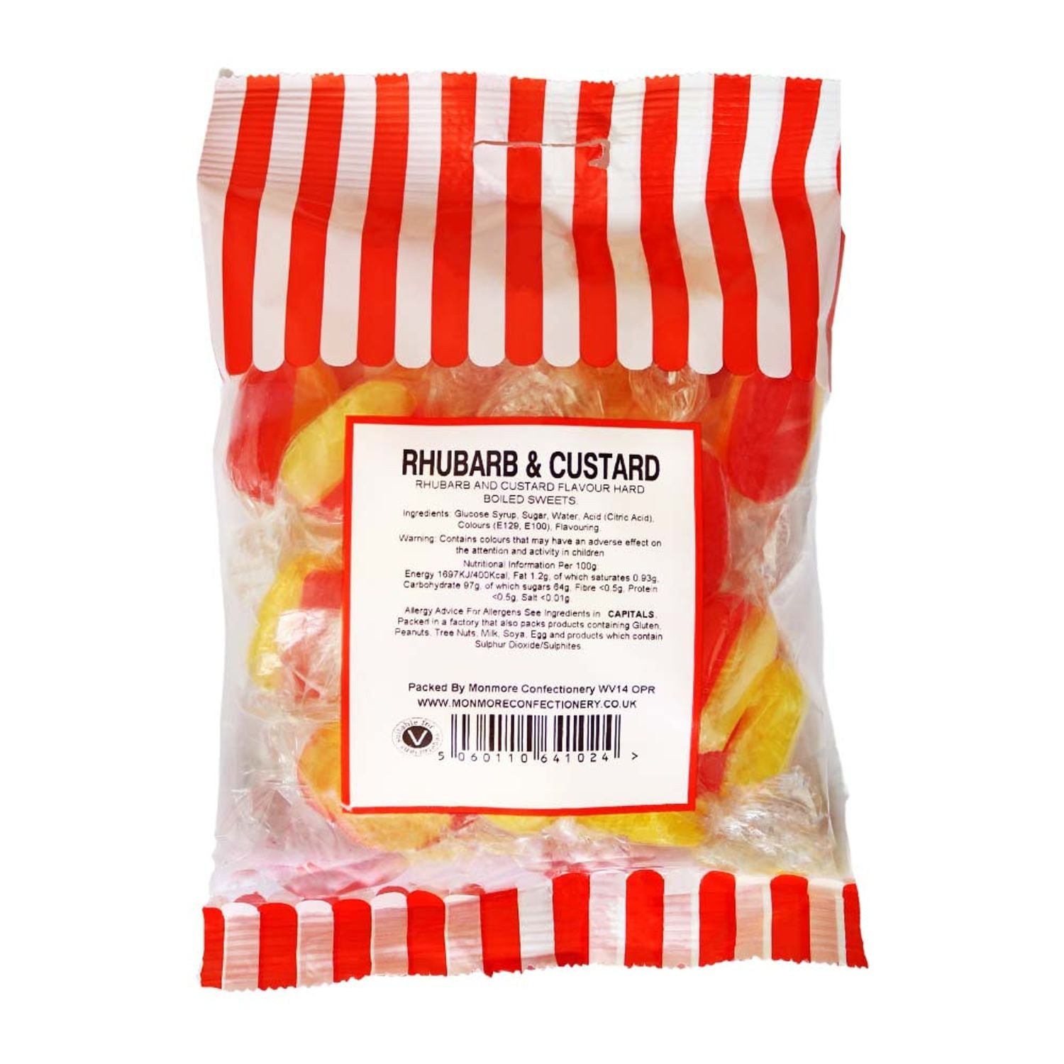Monmore Rhubarb & Custard Sweets - Pack of 24