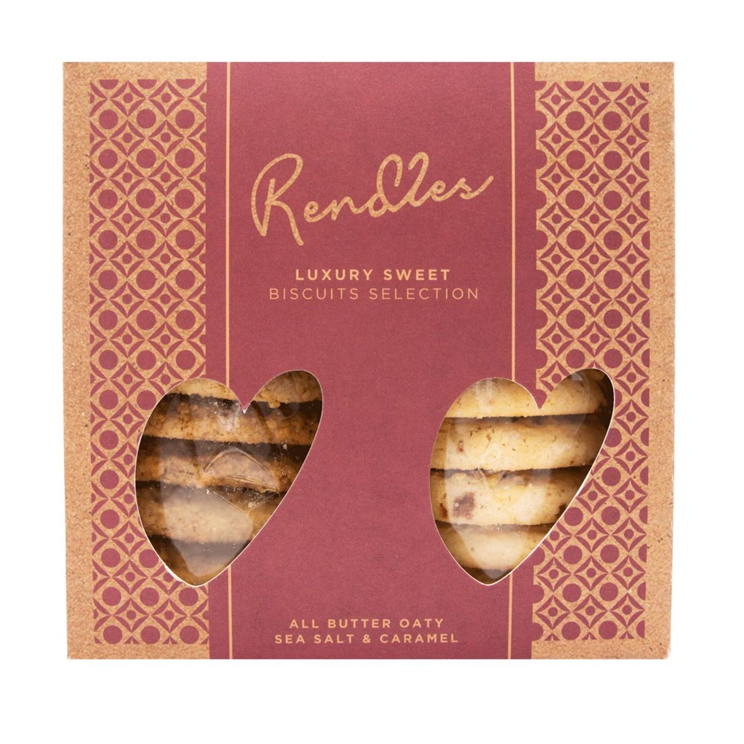 Rendles Luxury Sweet Biscuit Twin Selection Gift Box (Sea Salt & Caramel and All