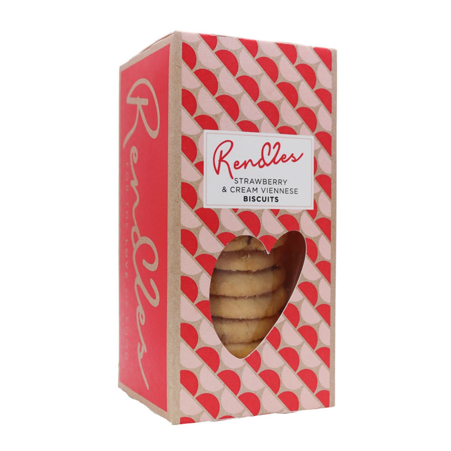 Rendles Strawberry & Cream Viennese Biscuits - Pack of 12