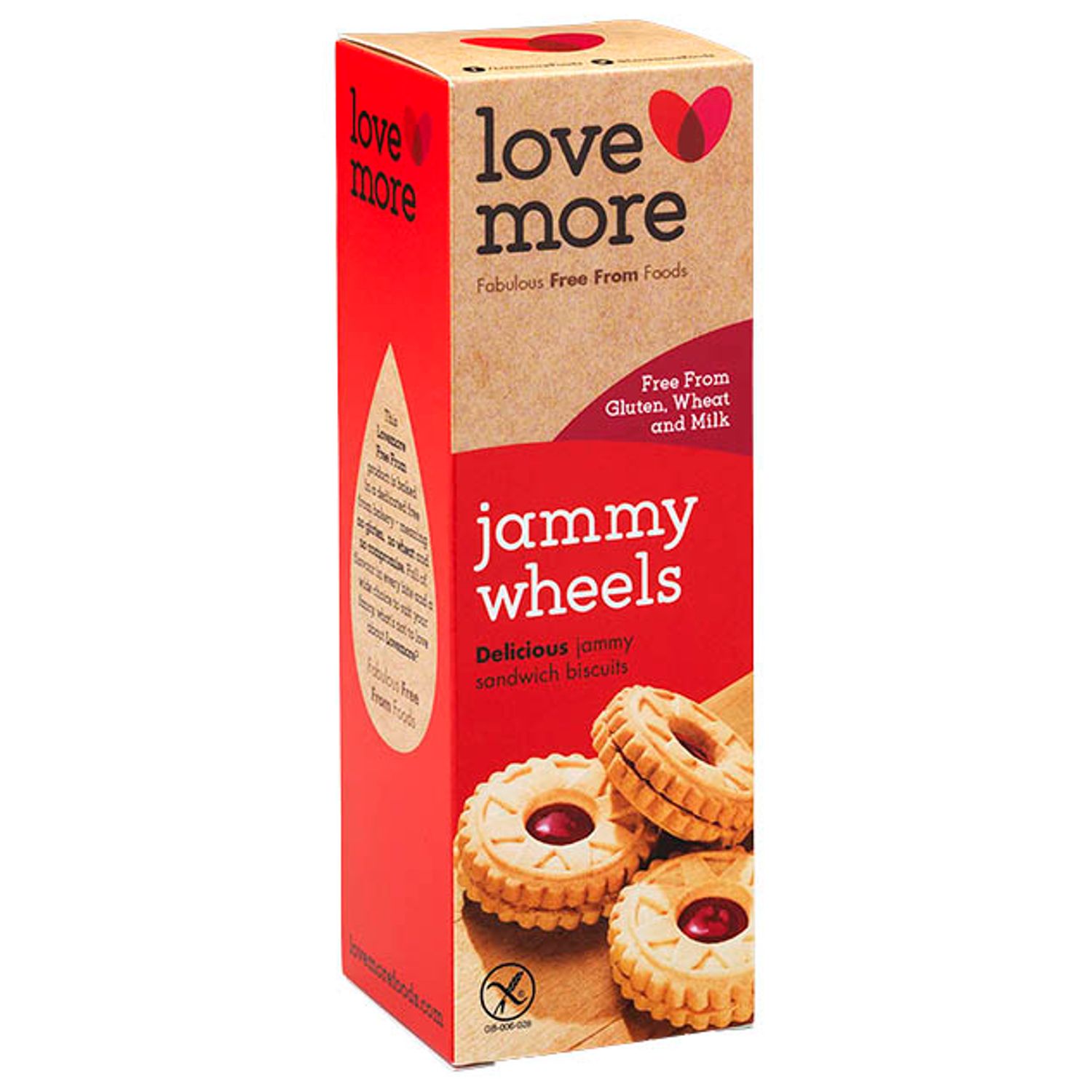 Lovemore Jammy Wheels Biscuits - Pack of 8