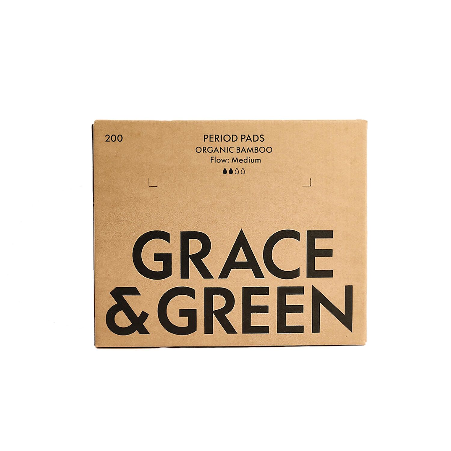 Grace and Green Bulk Bamboo Period Pads Medium (Pack of 200)