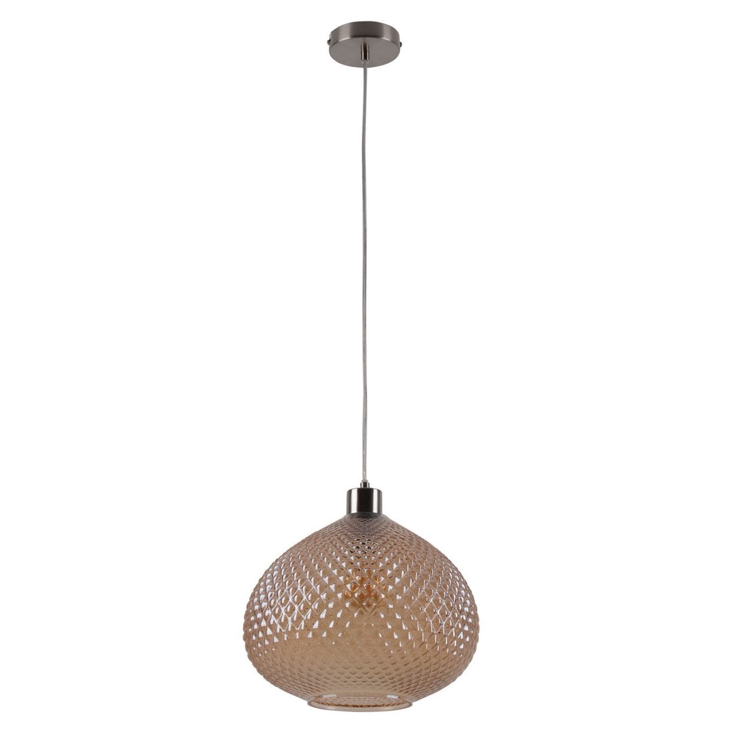Nave Lighting Surrat Dome Pendant Ceiling Light Brown 1xE27