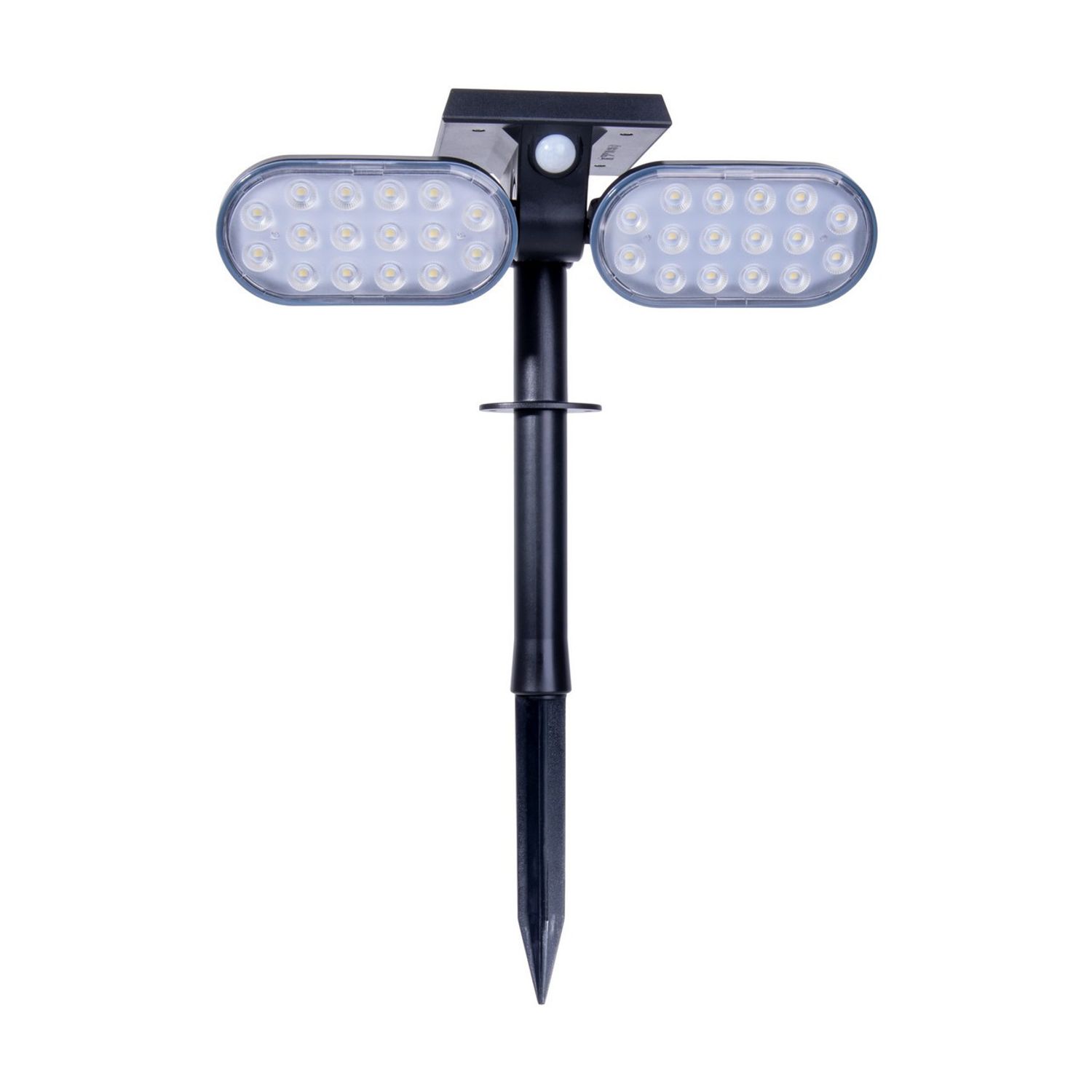 Nave Lighting Paco Solar Outdoor Spike Black PIR + Dusk to Dawn Sensor 6500K IP6
