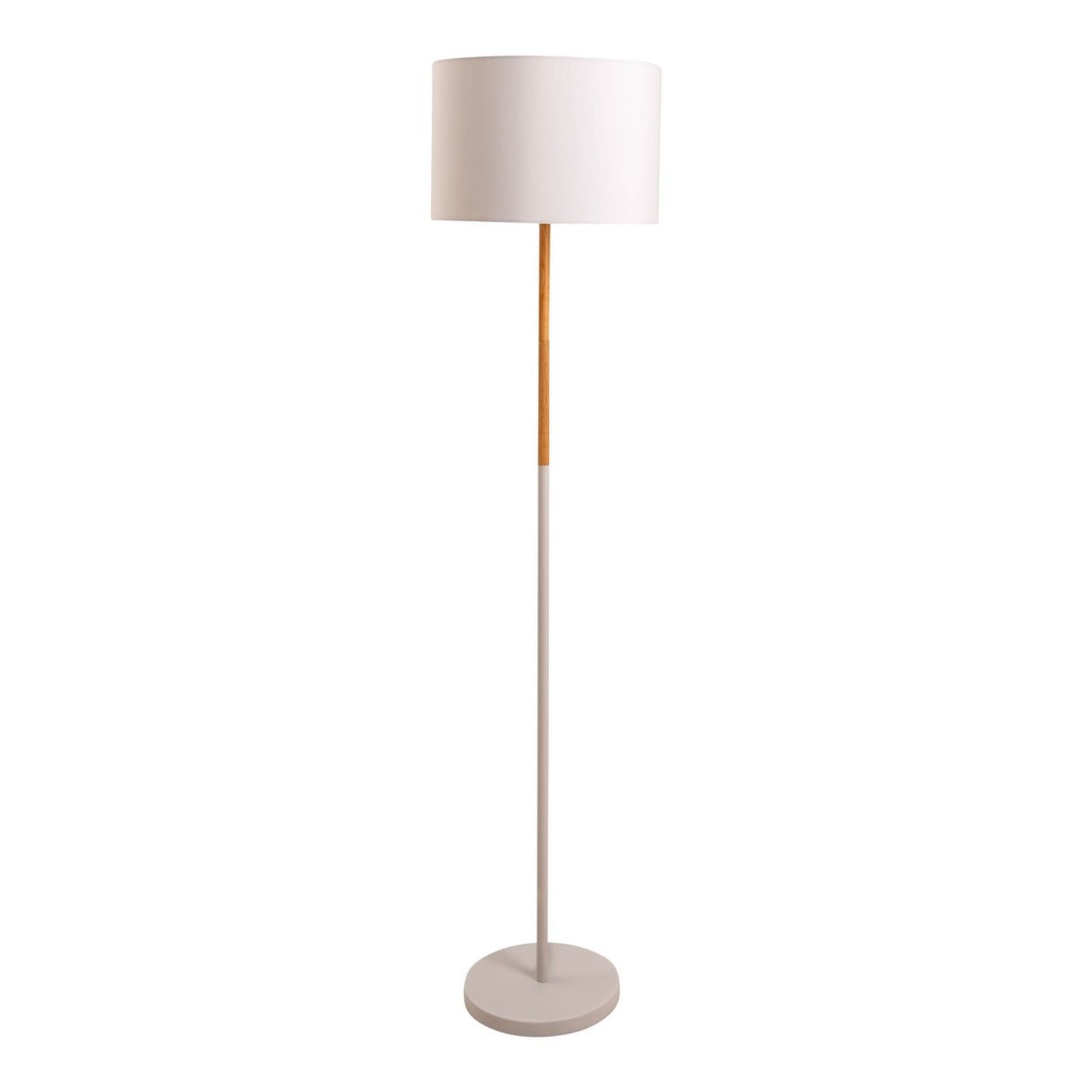 Nave Lighting Tessile Floor Lamp with Shade White 1xE27
