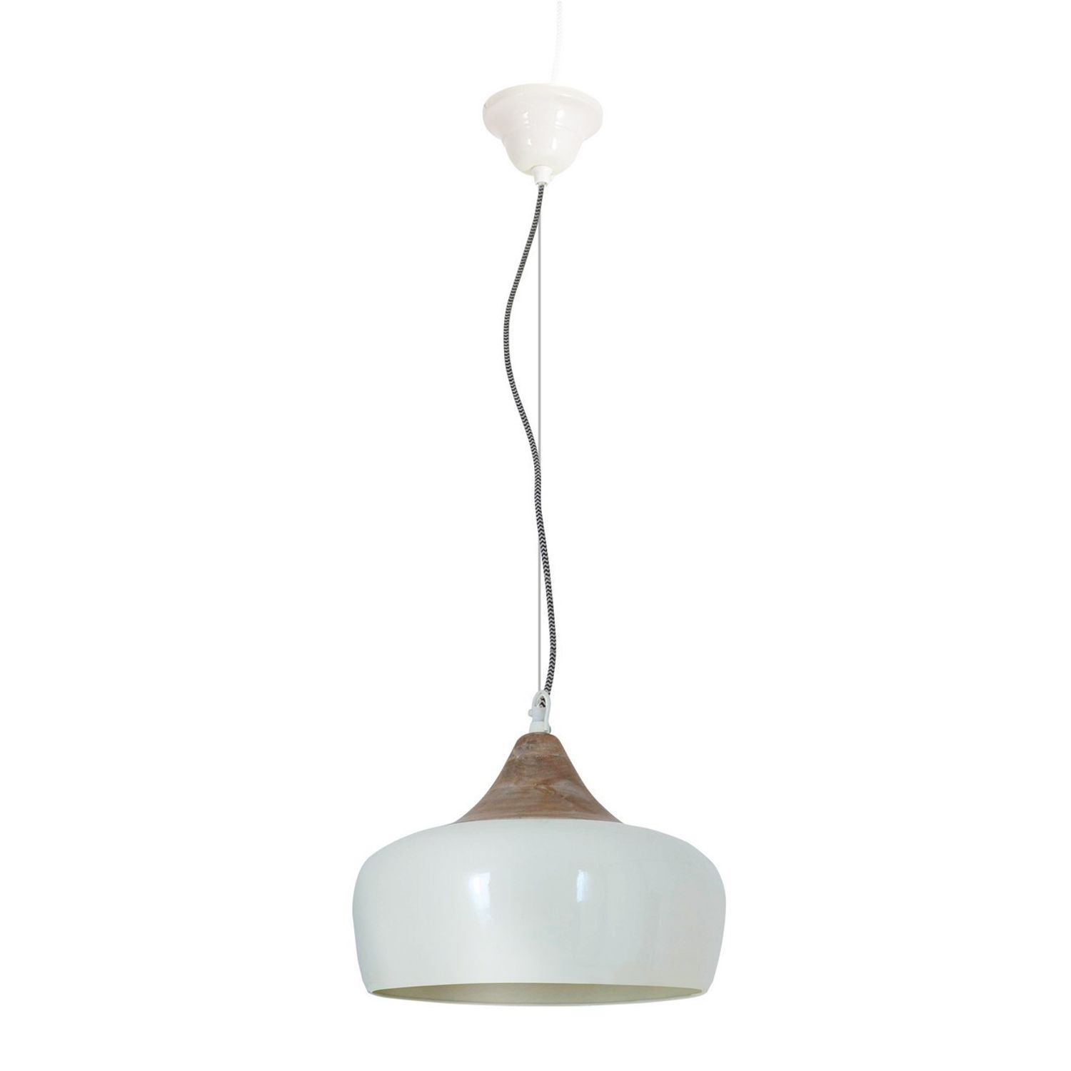 Nave Lighting Jaipur Dome Pendant Ceiling Light White