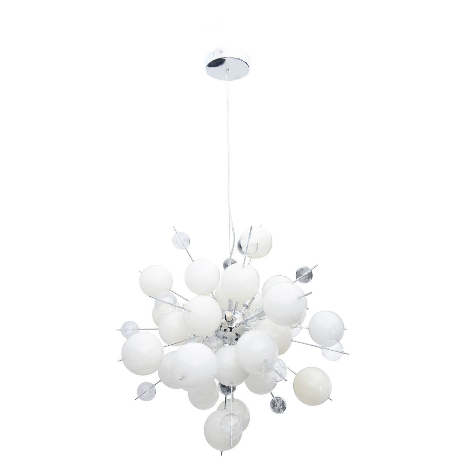 Nave Lighting Explosion 65cm Spherical Pendant Ceiling Light White 10xG9