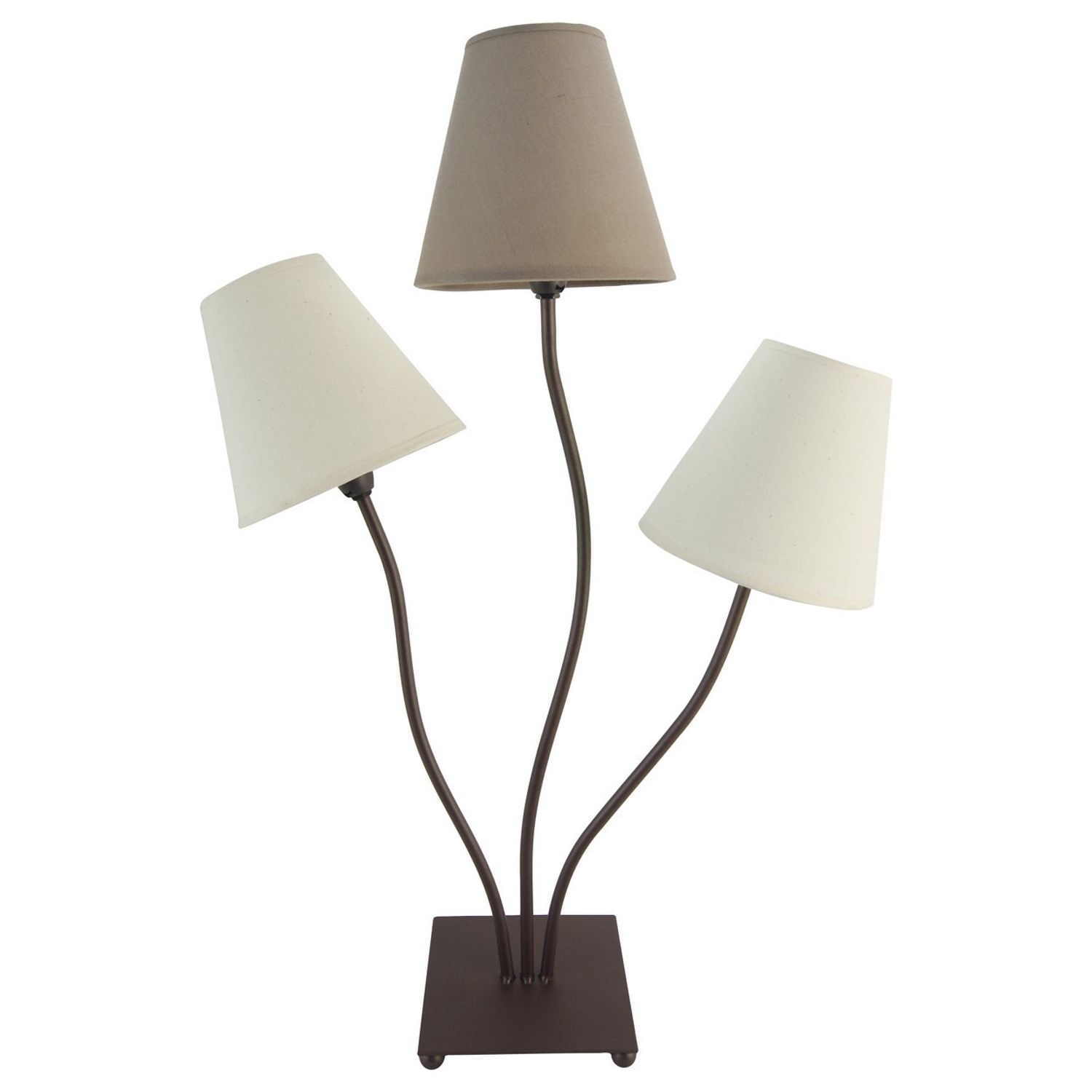 Nave Lighting Boho Table Lamp Beige 3xE14