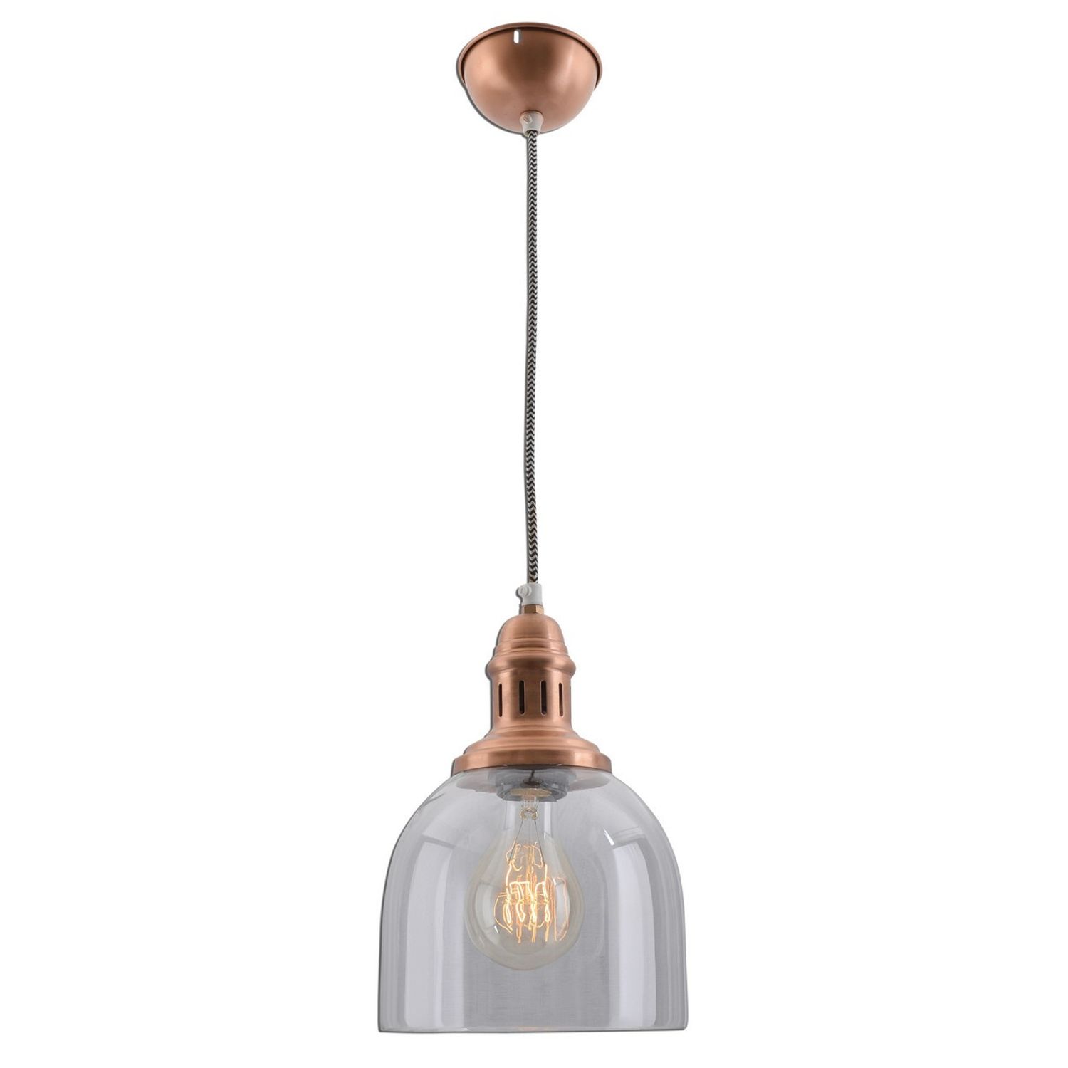 Nave Lighting Mumbai Dome Pendant Ceiling Light Copper 1xE27