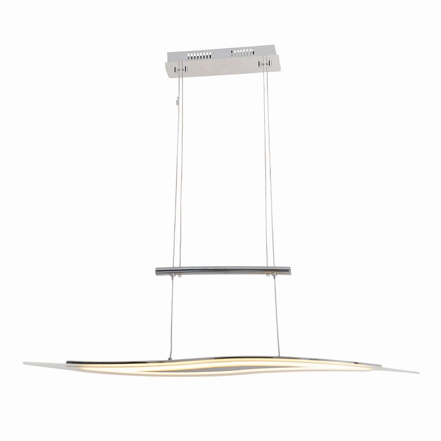 Nave Lighting Wave Dimmable LED Bar Pendant Ceiling Light Chrome 3000K