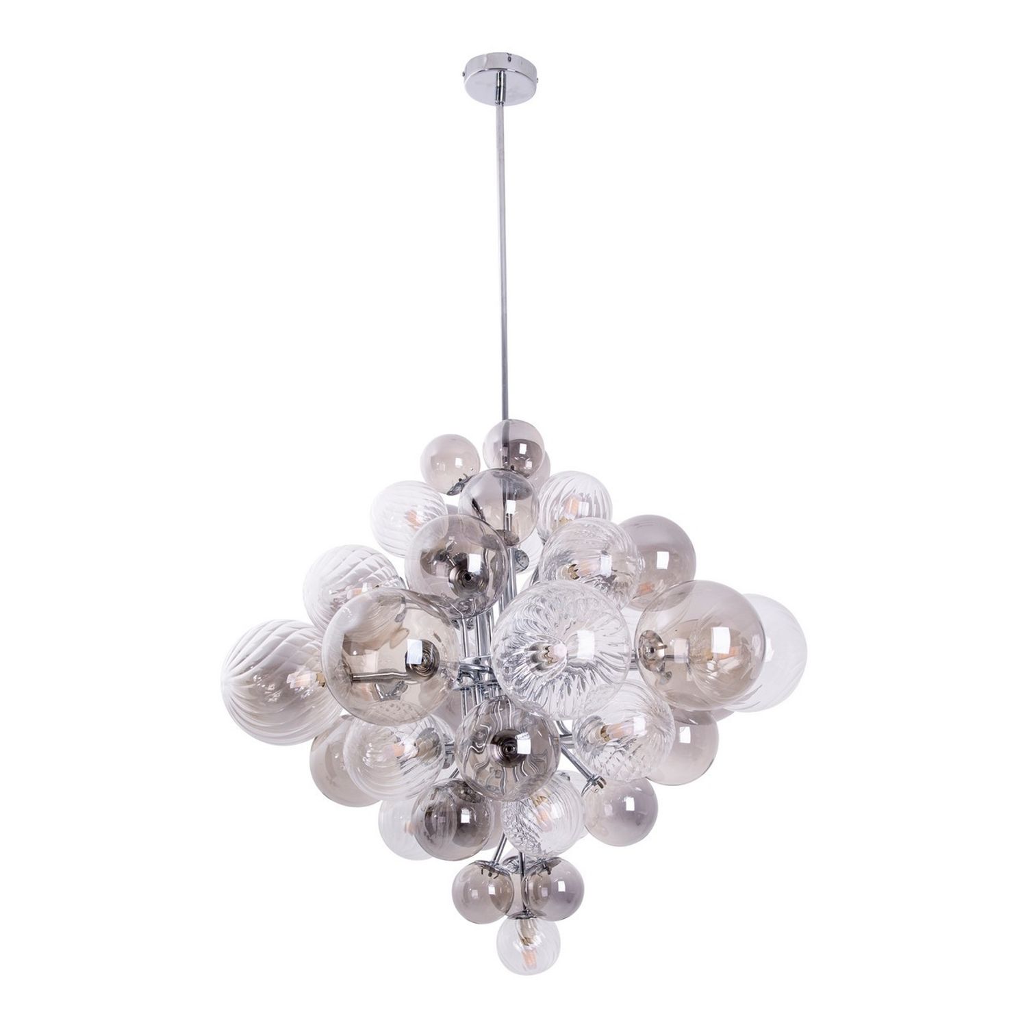 Nave Lighting Sphere Spherical Pendant Ceiling Light Chrome