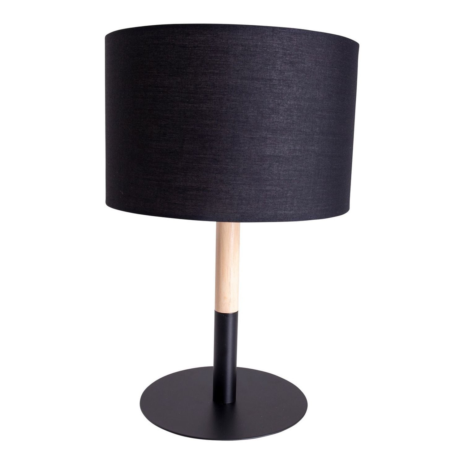 Nave Lighting Tessile Table Lamp with Round Shade Black