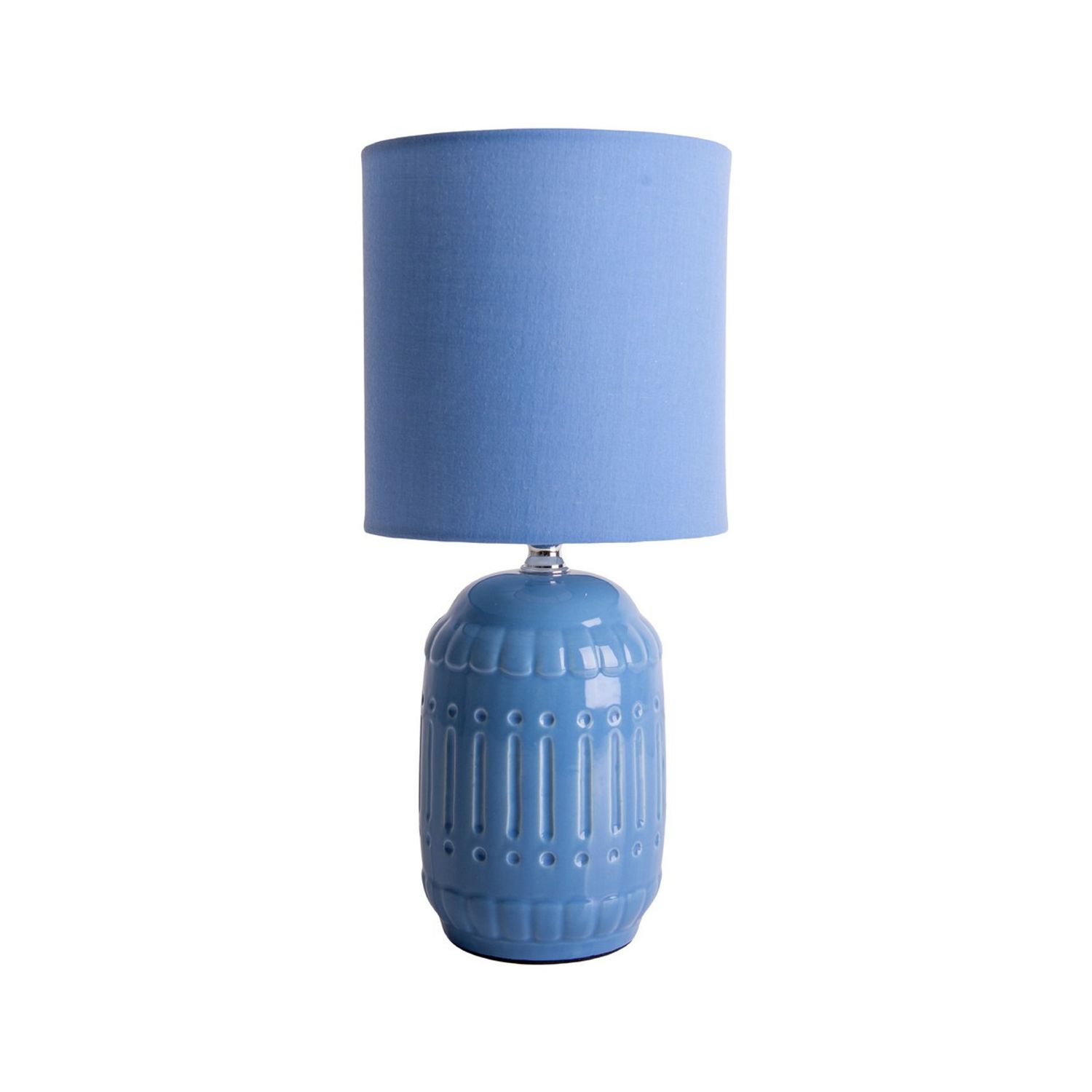 Nave Lighting Erida Cylindrical Table Lamp Light Blue 1xE14