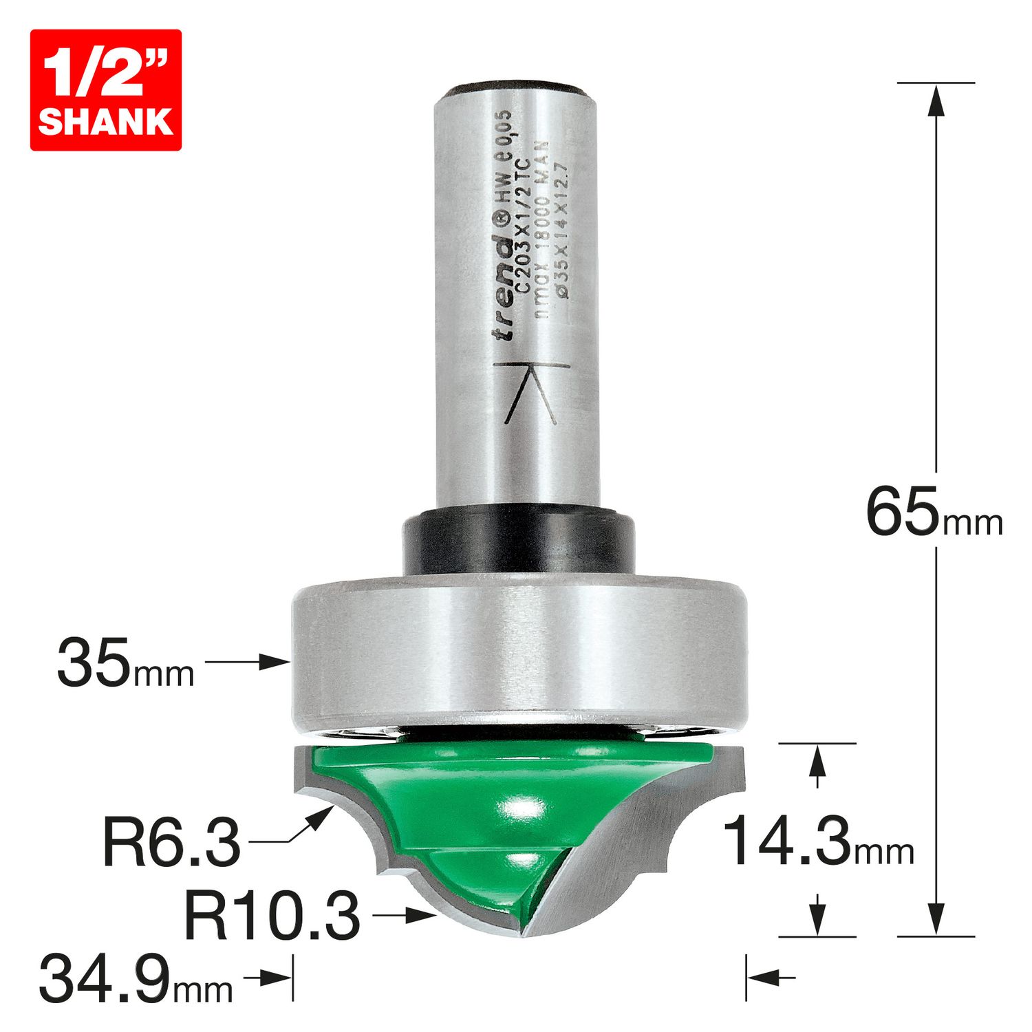 Trend Bearing Guided Classic Panel 6.3mm Radius
