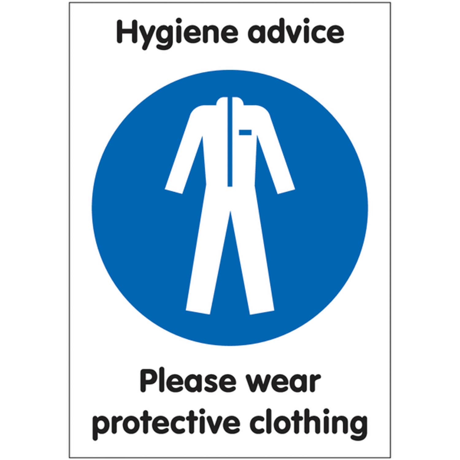 Brady A3 Please Wear Protective Clothing - Repositionable Vinyl