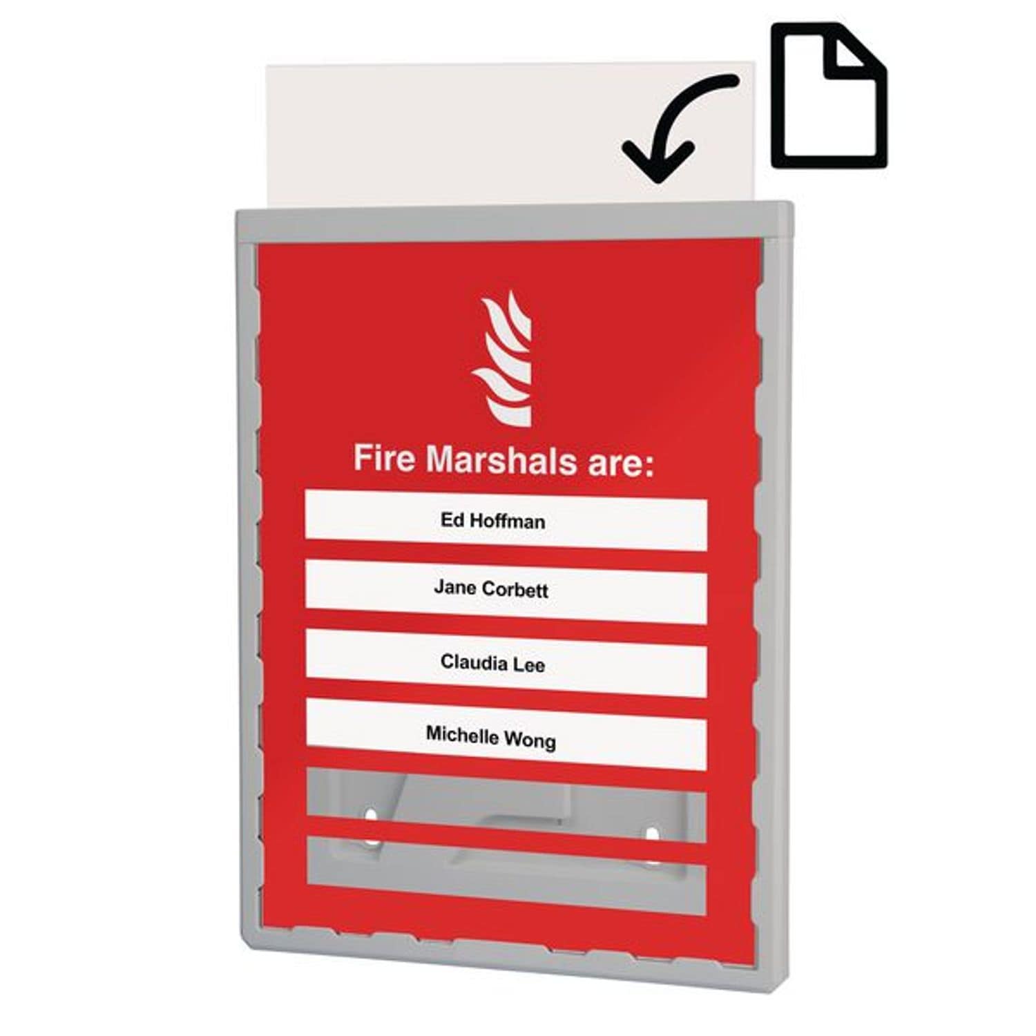 Brady 325x245mm Fire Marshals Are Update Sign