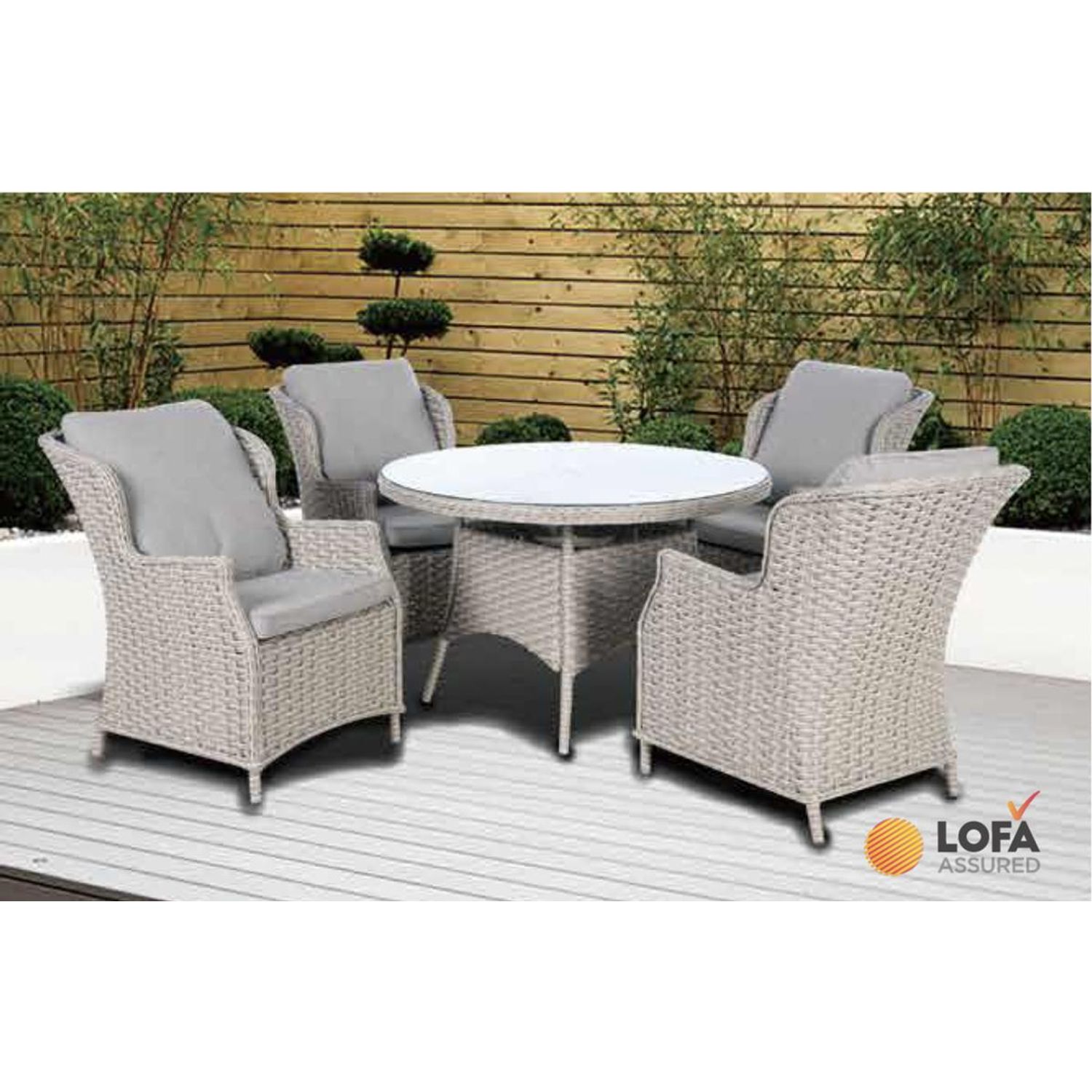 Pagoda Chambery Beige Deluxe Set 4 Seat