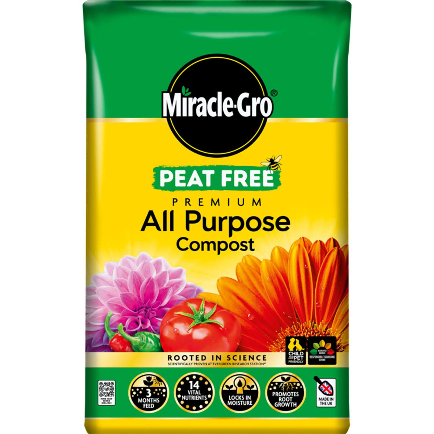 Miracle-Gro All Purpose Peat Free Compost 50 Litre