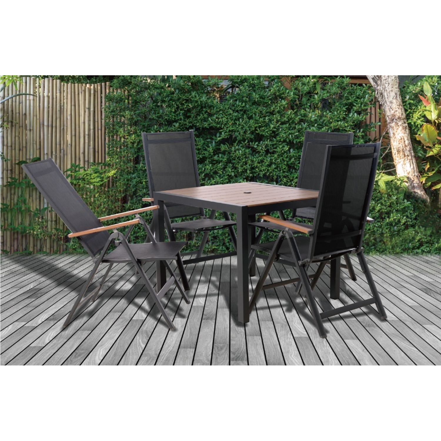 Pagoda Valencia Recliner Set 4 Seat