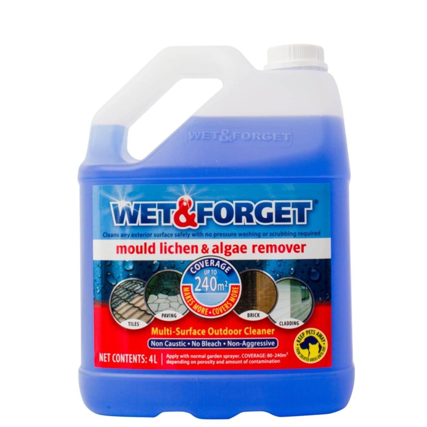 Wet Forget Mould Lichen Algae Remover 4 Litre