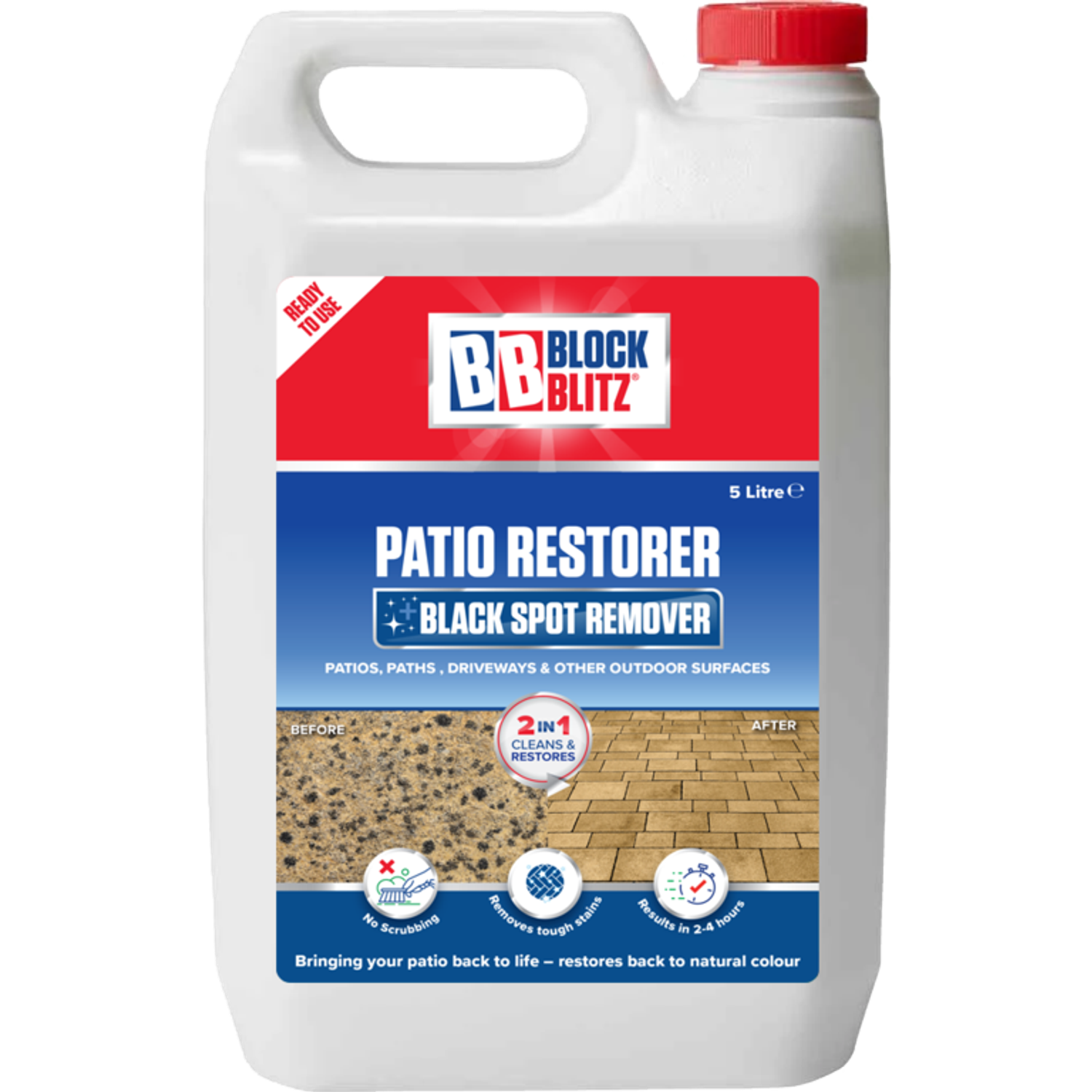 Block Blitz Patio Restorer & Black Spot Remover 5 Litre