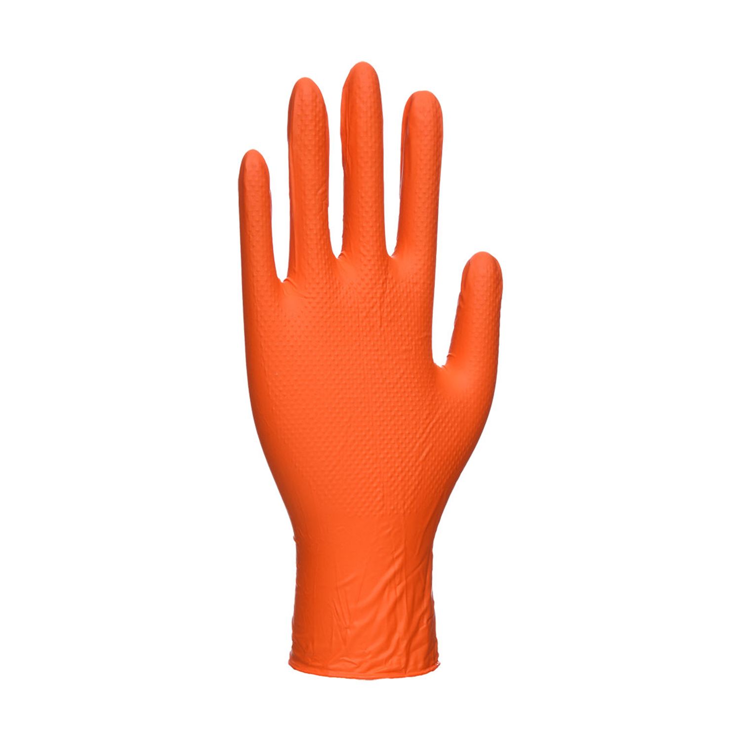 Portwest Disp 7 Mil Disposable Glove Pack of 100 Orange Size Small Regular