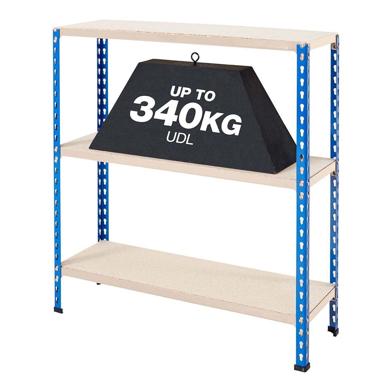 BIGDUG BiG340 Steel Shelving Chipboard Shelves 915h x 915w x 305d mm 3 Levels 34