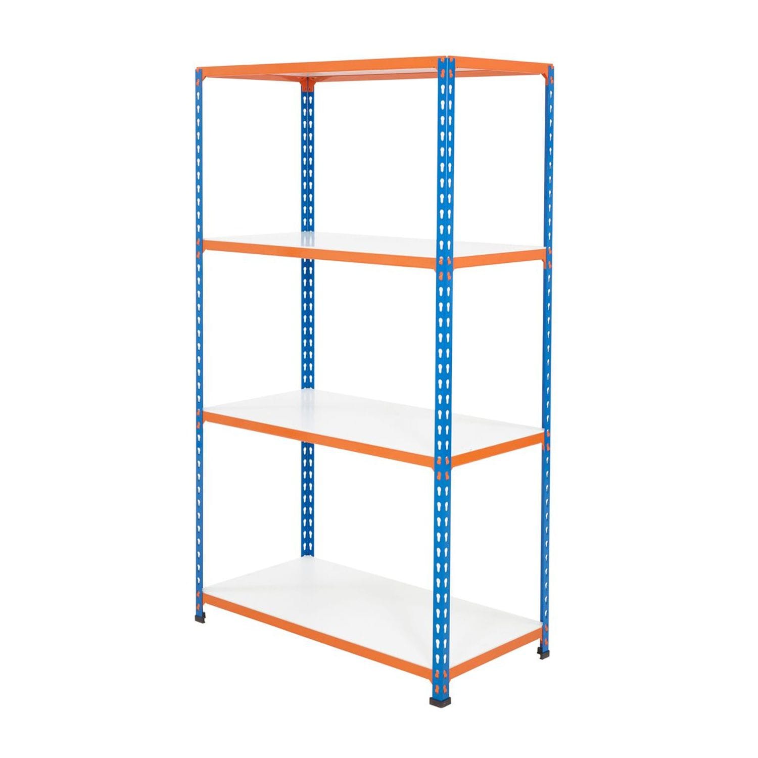 BIGDUG BiG200 Melamine Shelving 1600h x 1220w x 610d mm 4 Levels 140Kg UDL Blue