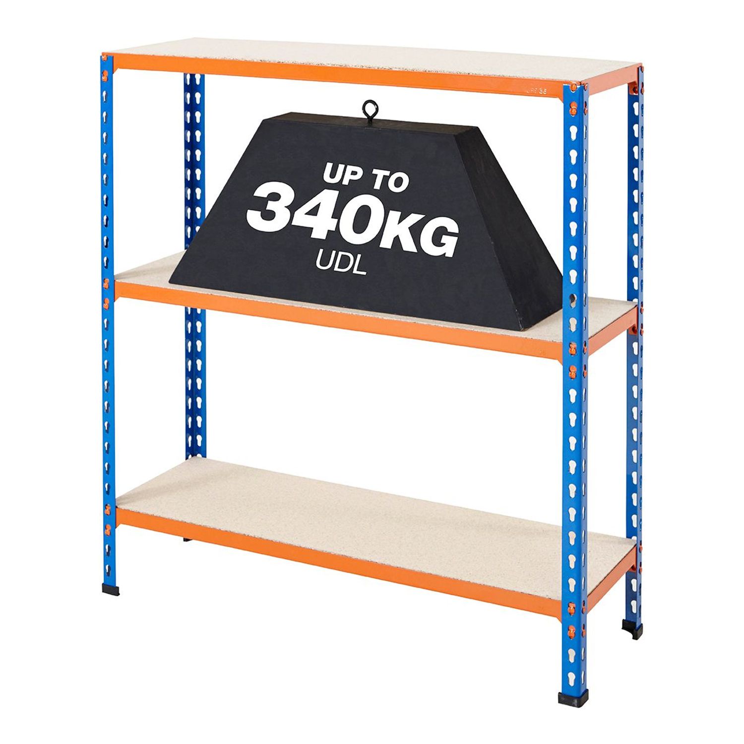 BIGDUG BiG340 Steel Shelving Chipboard Shelves 915h x 1525w x 730d mm 3 Levels 1