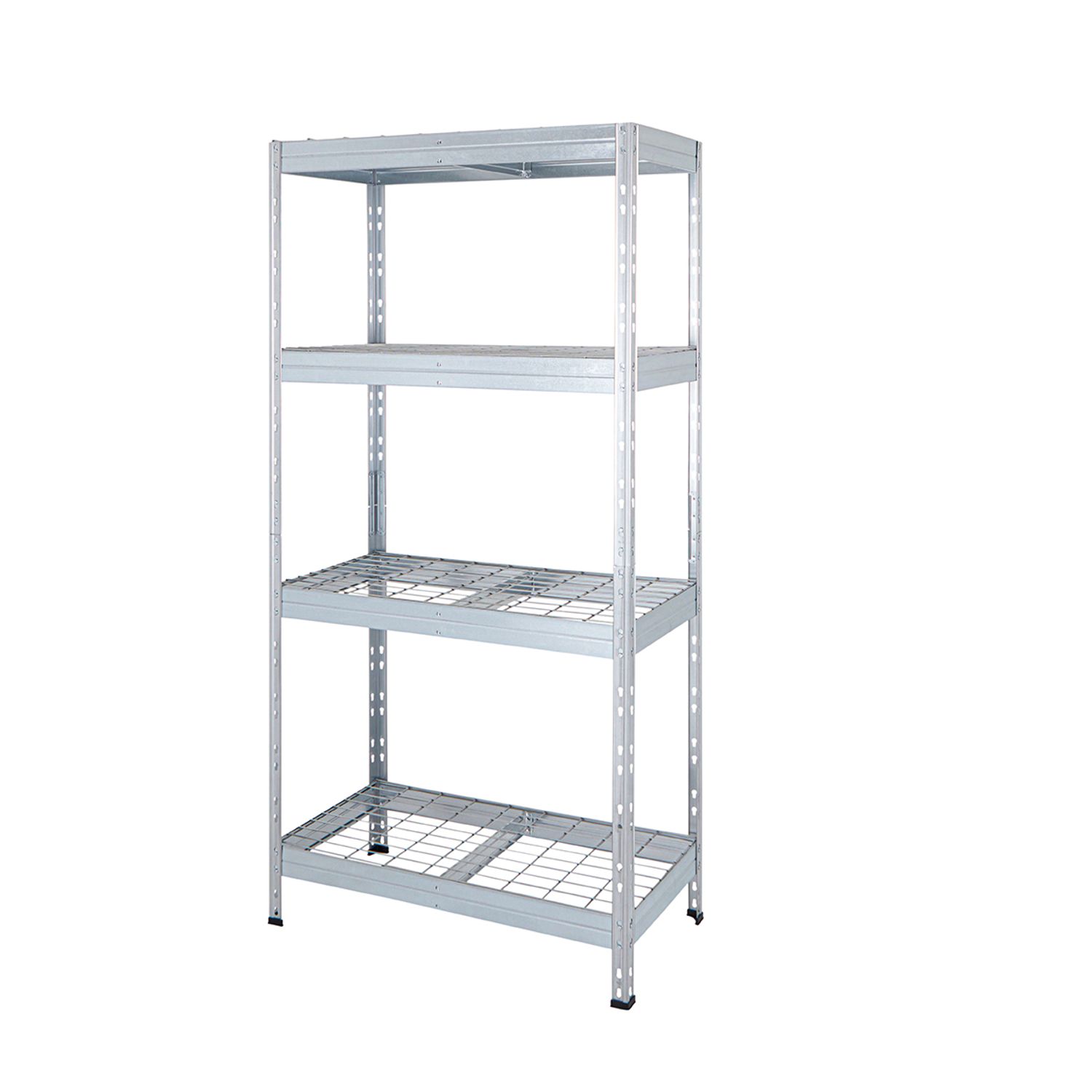 BIGDUG Essentials 300Kg Galvanised Wire Shelving 1800h x 900w x 450d mm Galvanis