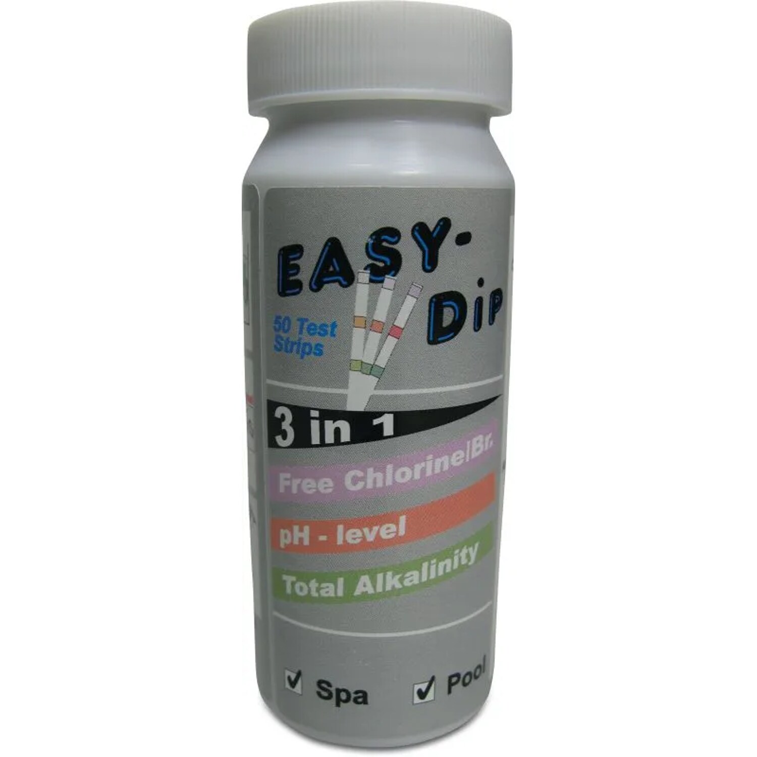 Pool-I.D. Pool-I.D. 5-in-1 Test Strips for The Measurement of pH, Free Chlorine,
