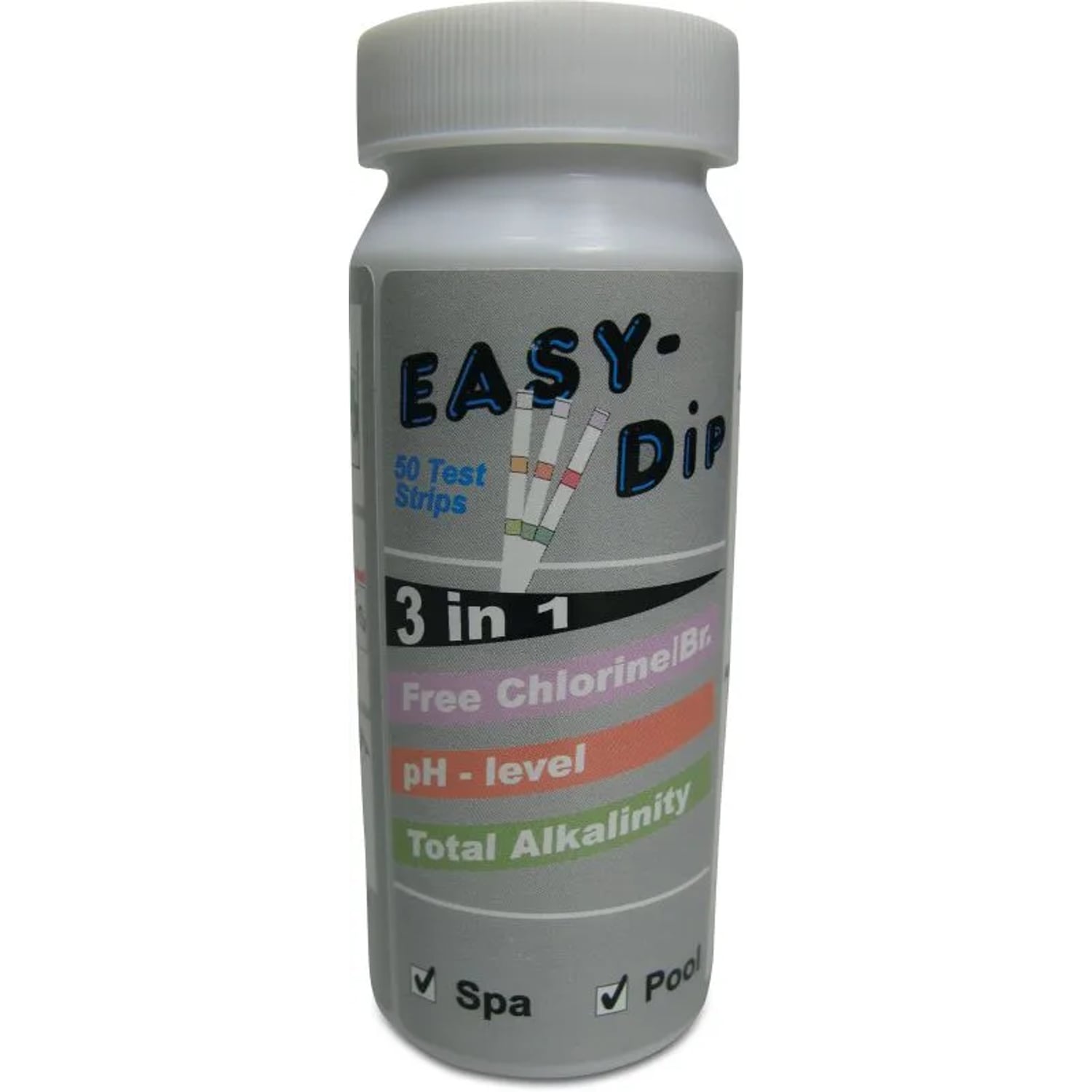Pool-I.D. Pool-I.D. 3-in-1 Test Strips for The Measurement of pH, Free Chlorine,