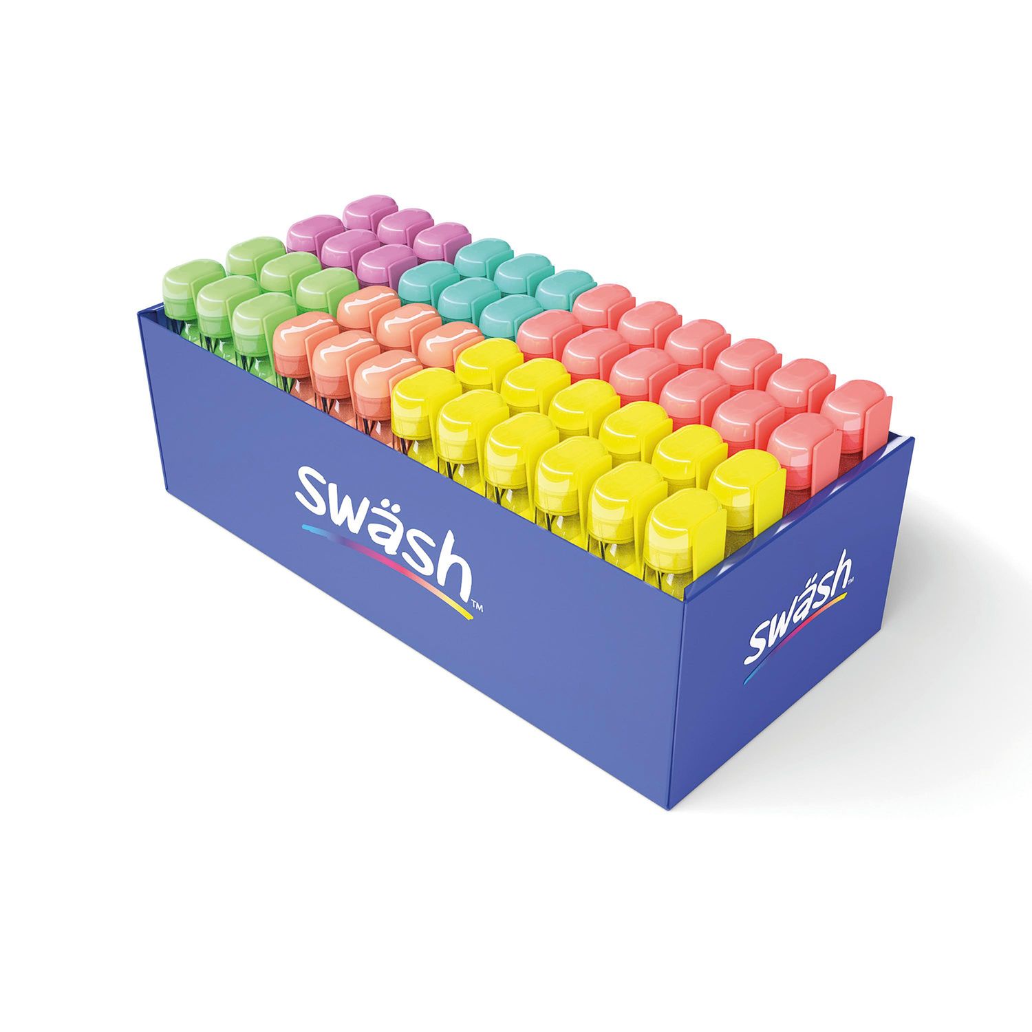 Swash Premium Highlighters Assorted Pastel Pack of 48 - HLP48APT