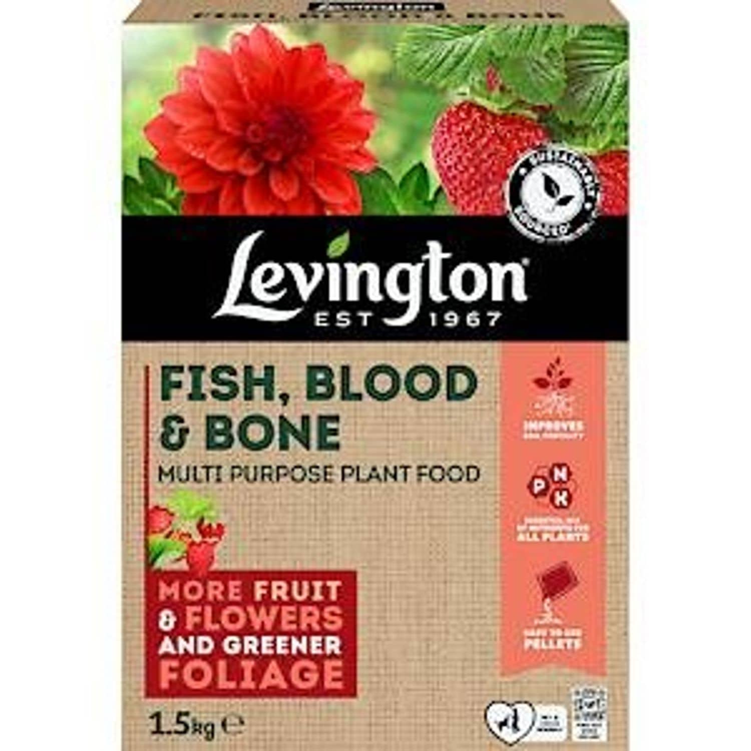 Levington Fish Blood & Bone Multi-Purpose Plant Food 1.5kg