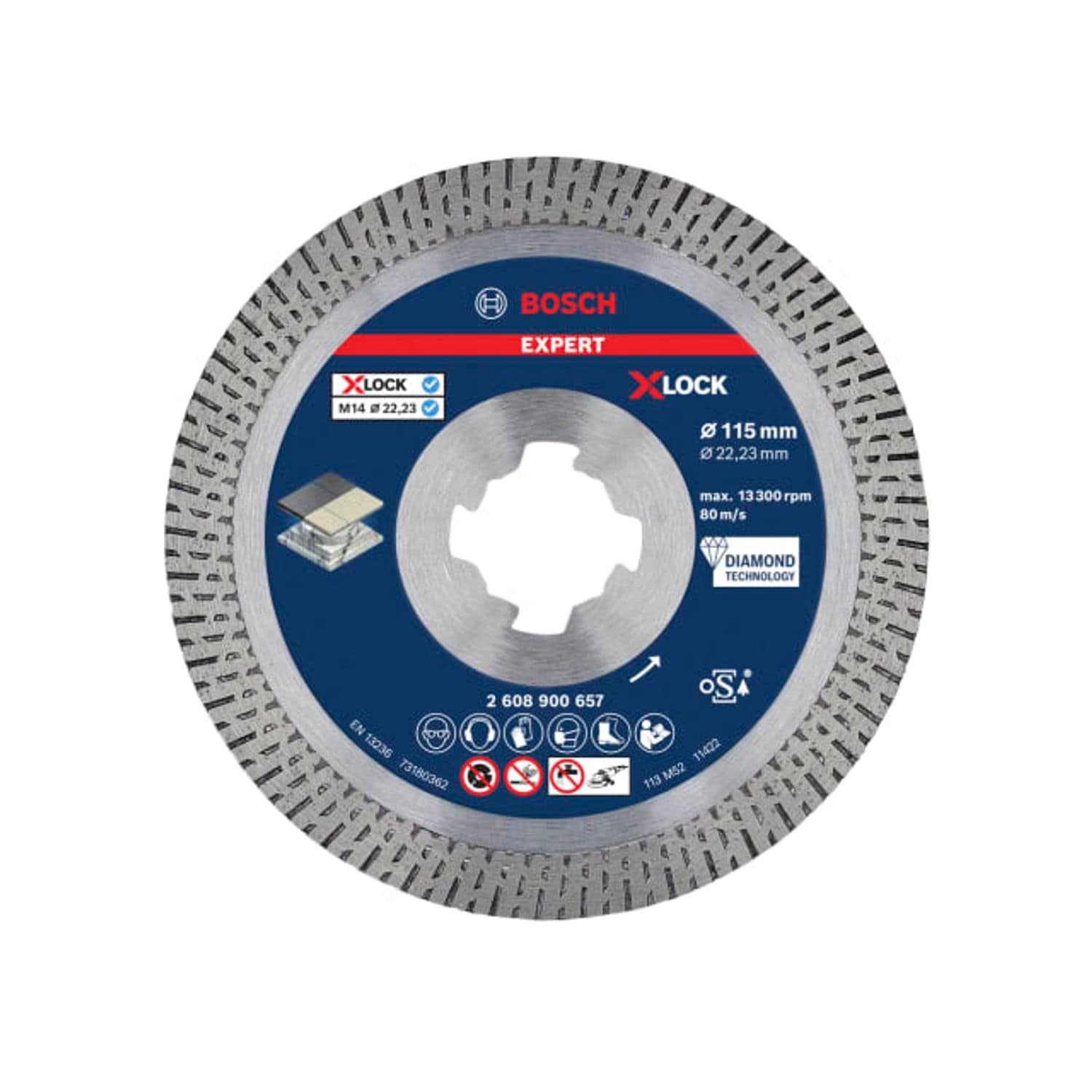Bosch Expert Hard Ceramic Diamond Cutting Disc 115 x 22.23mm