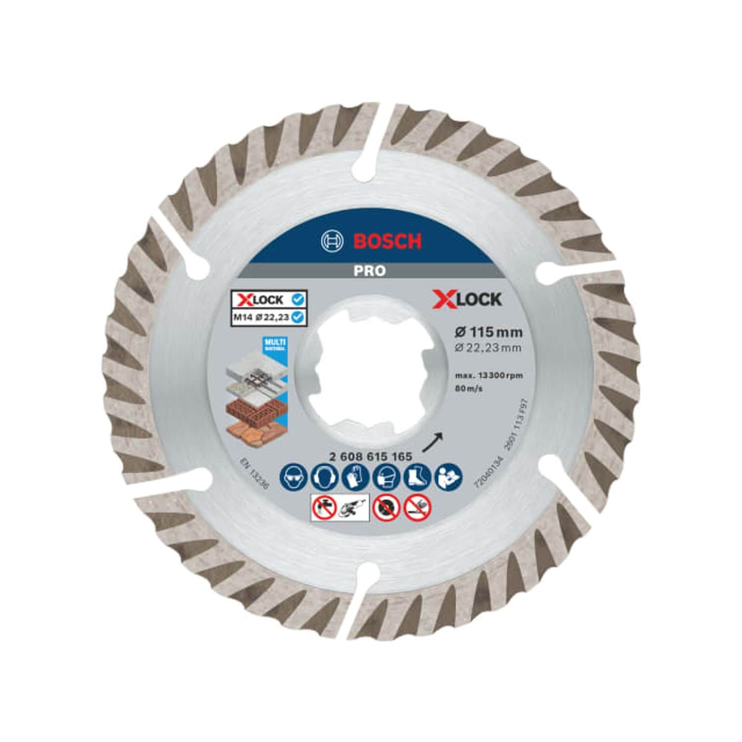 Bosch Pro Multi-Material Diamond Cutting Disc 115 x 2 x 22.23mm