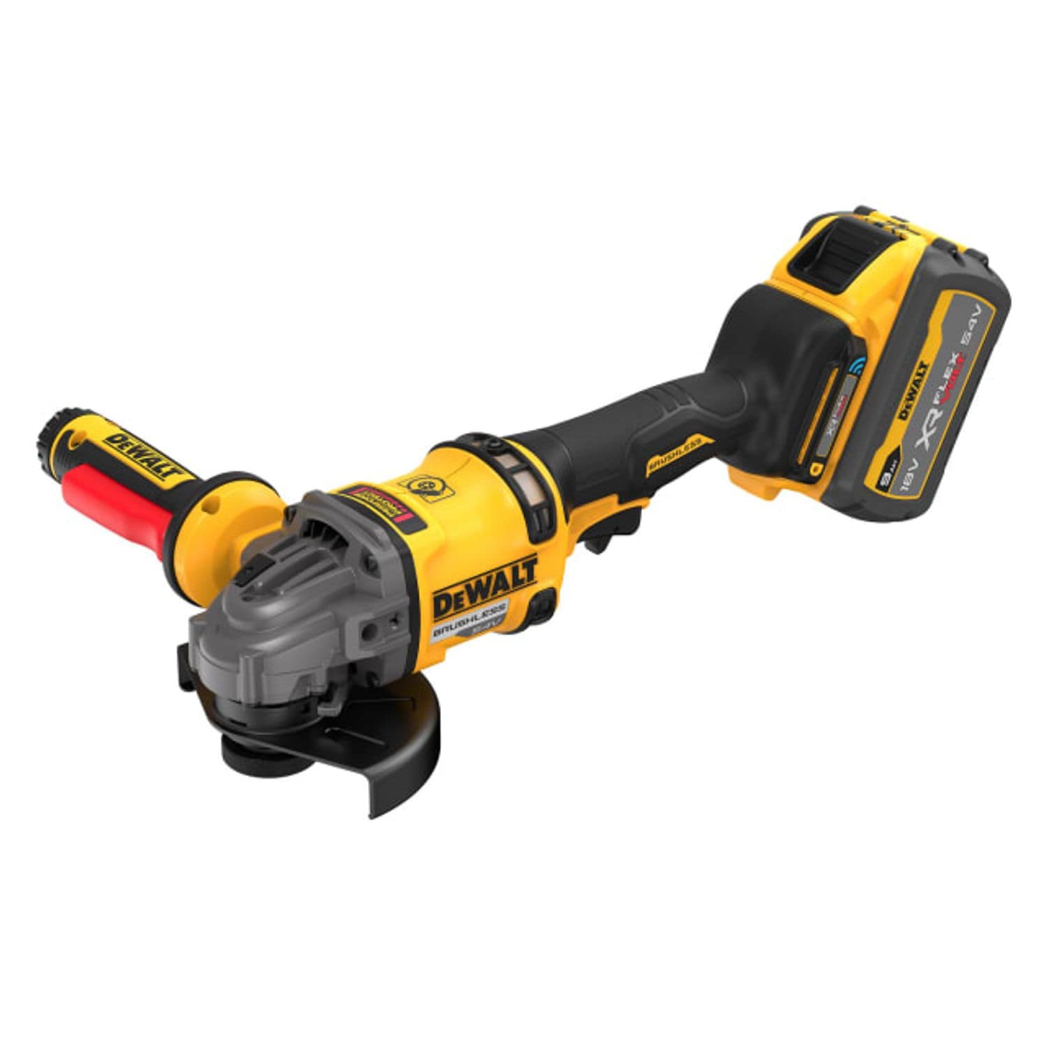 DeWalt DCG418SHDX XR FlexVolt Detect Angle Grinder 125mm 54V 2 x 9.0Ah Li-ion