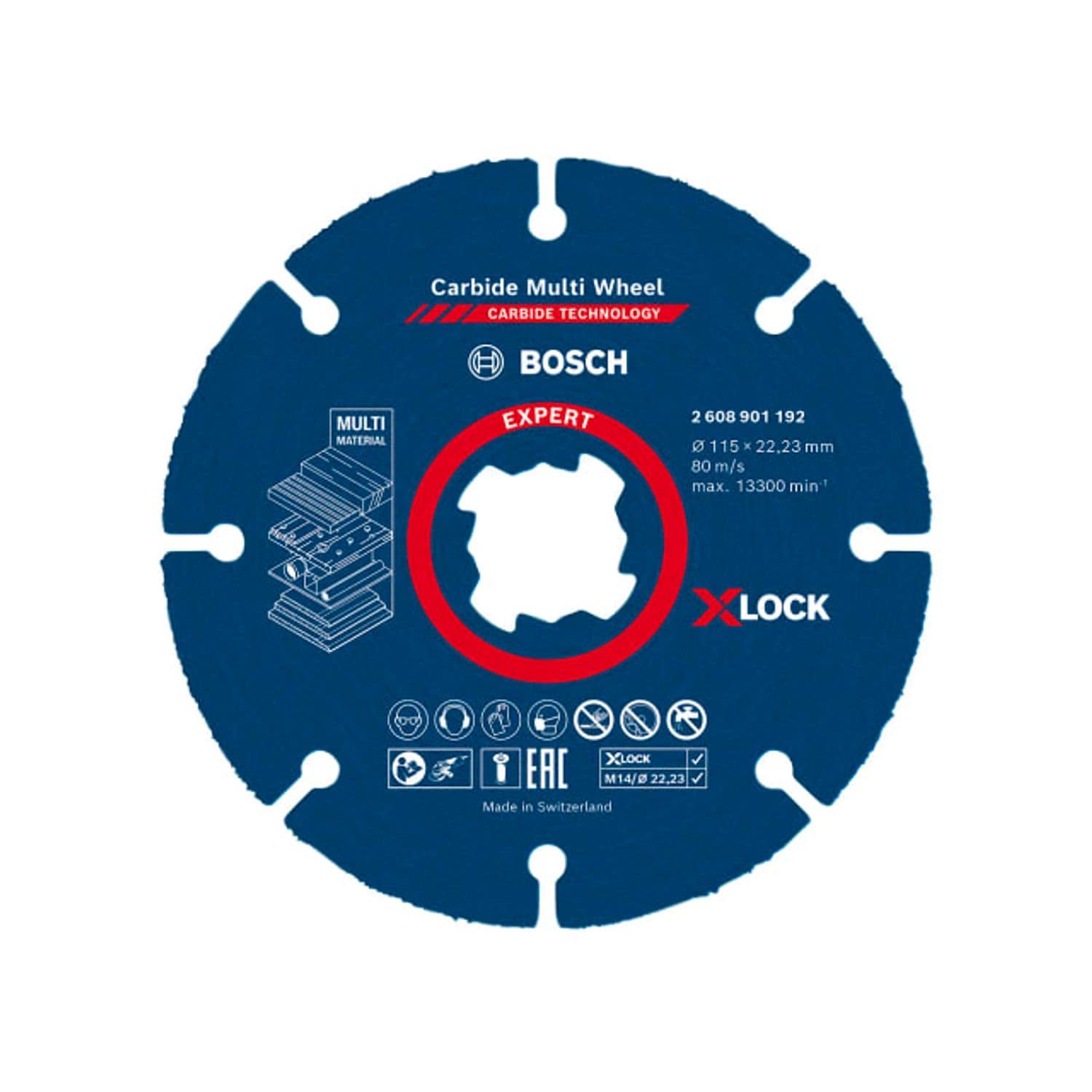 Bosch Expert Carbide Multi Wheel Cutting Disc 115 x 22.23mm - - BPA608901192