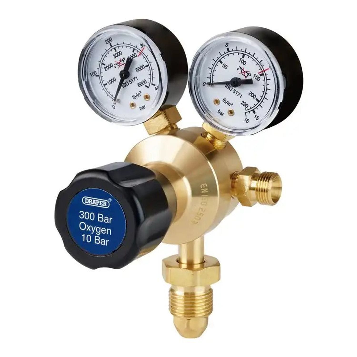 Draper Oxygen Single Stage 2 Gauge 300bar Regulator W702