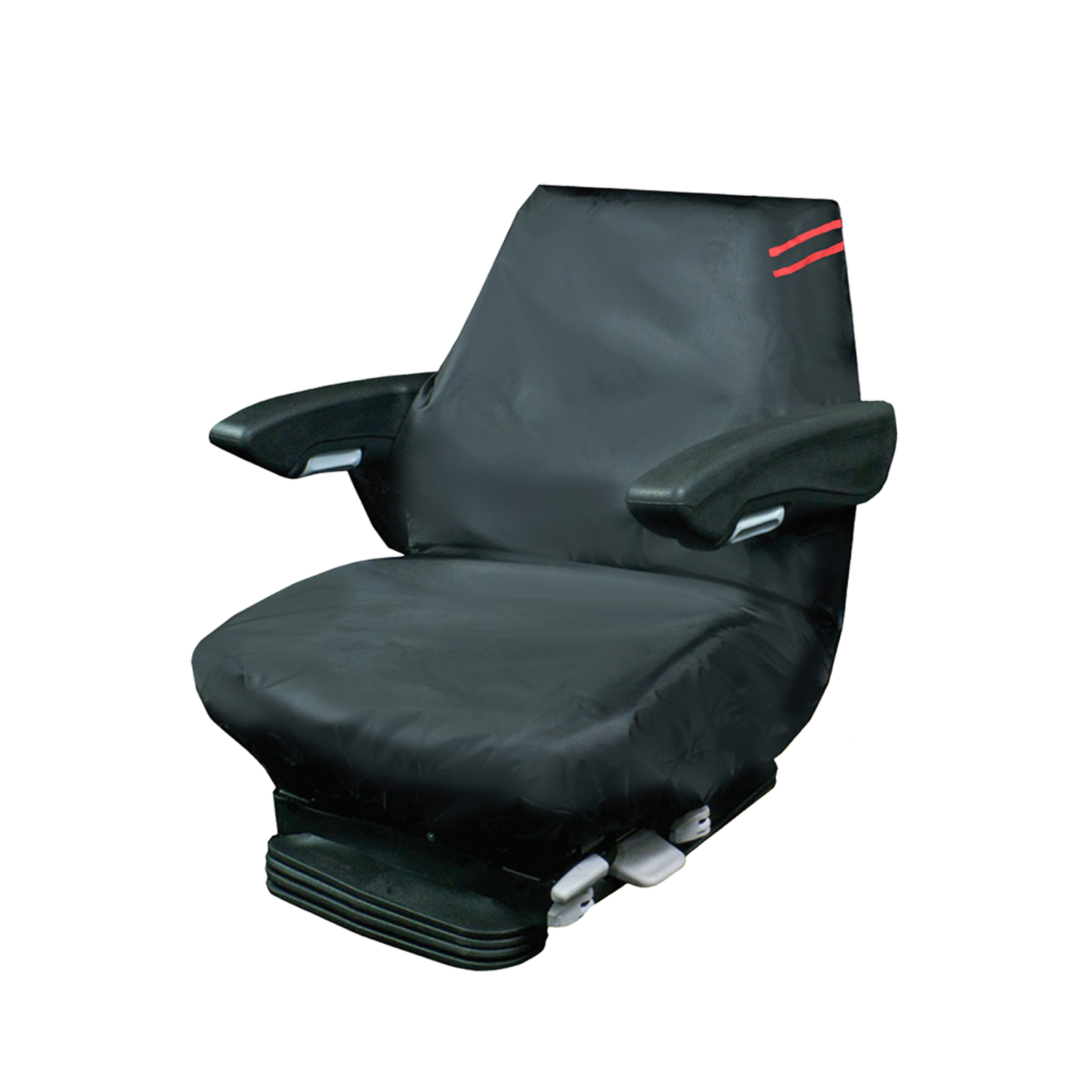 Auto Choice Heavy Duty Tractor Seat Cover with Red Stripe - HI Back - you get 12