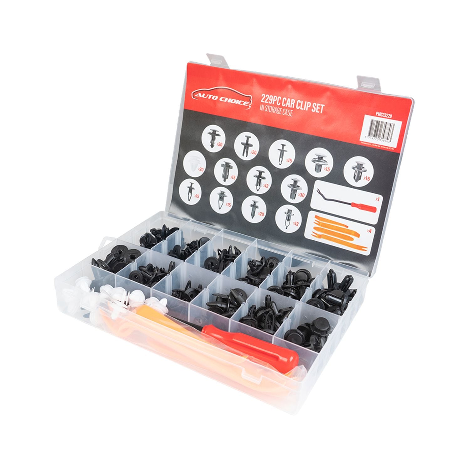 Auto Choice Cable Clip Set - 229 Piece- you get 30
