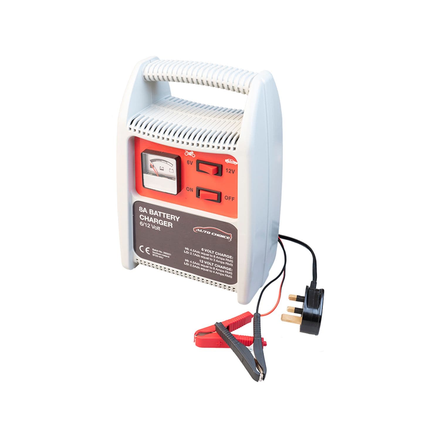 Auto Choice 6/12v 8 Amp Battery Charger- you get 5