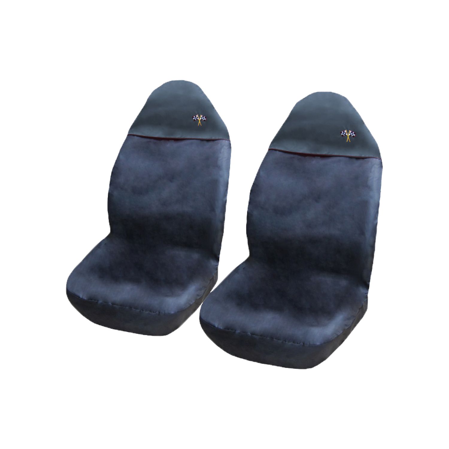 Auto Choice Pair of Black Top Seat Covers (Pack of 2)- you get 20