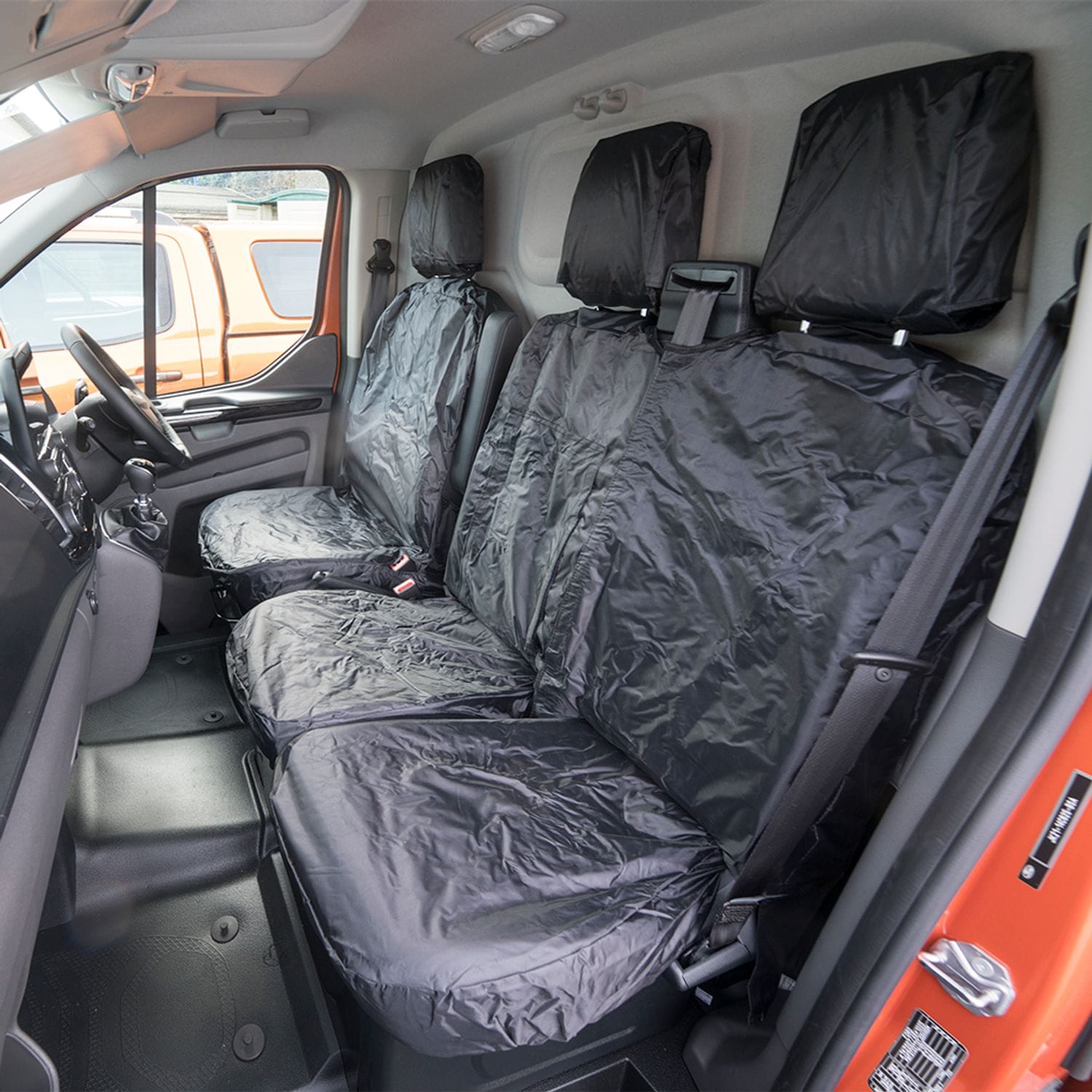 Auto Choice Custom Fit Heavy Duty Nylon Seat Covers - Ford Transit C- you get 10