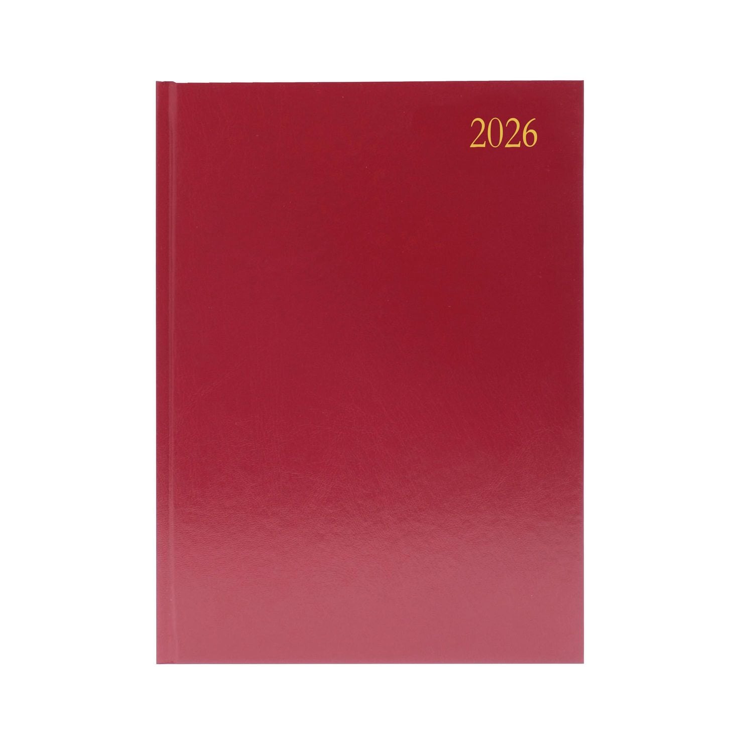 5 Star Desk Diary Week to View A4 Burgundy 2026 - KFA43BG26